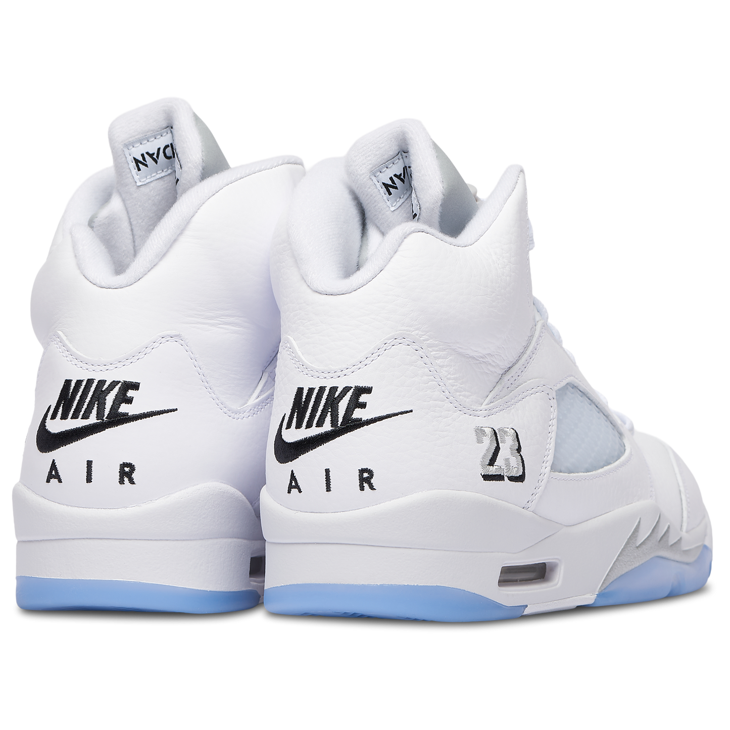 Jordan Retro 5 OG - Men's - White/Black/Silver