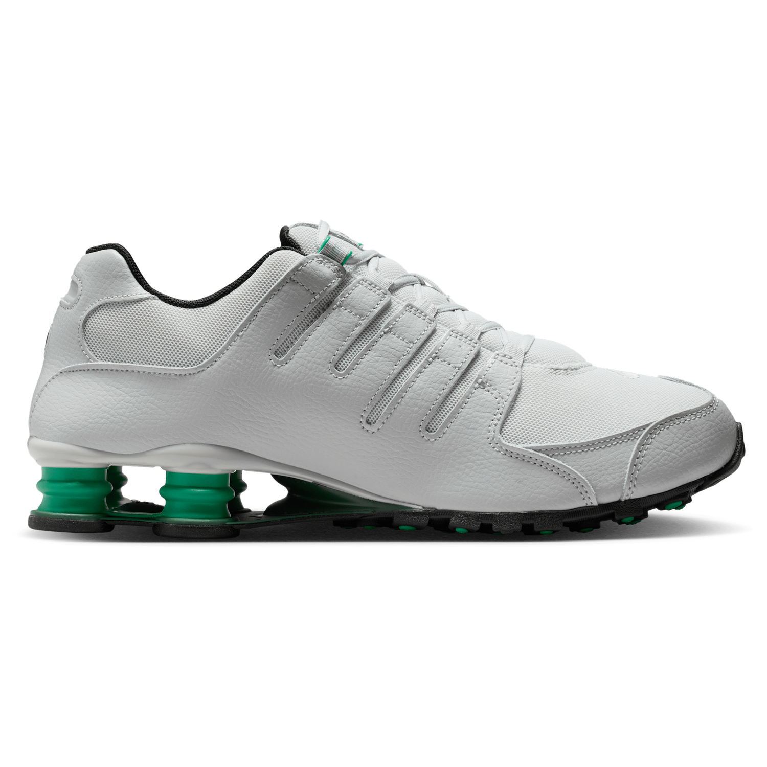 Nike Shox NZ - Men's - Grey Fog/Black/Stadium Green