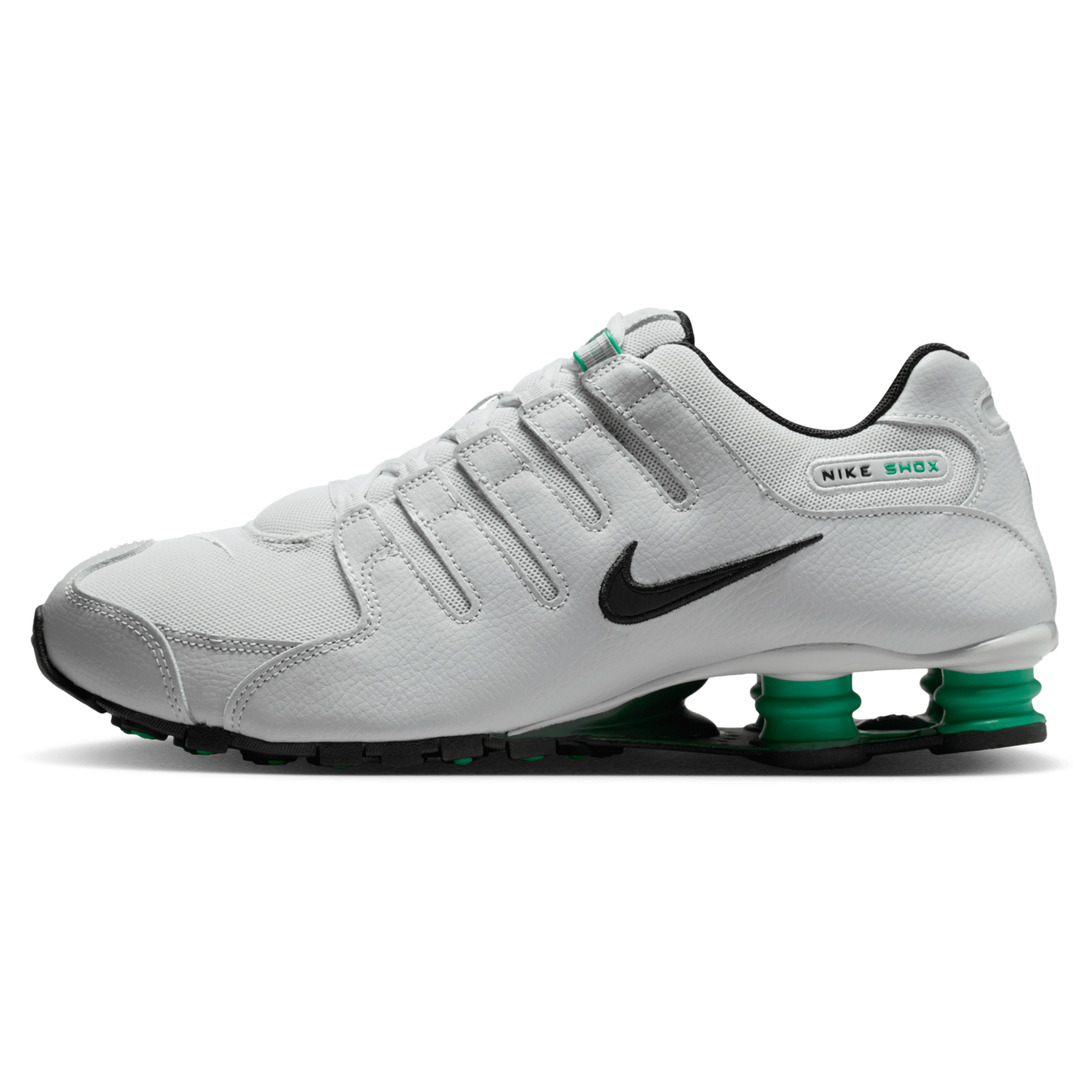 Nike Shox NZ - Men's - Grey Fog/Black/Stadium Green