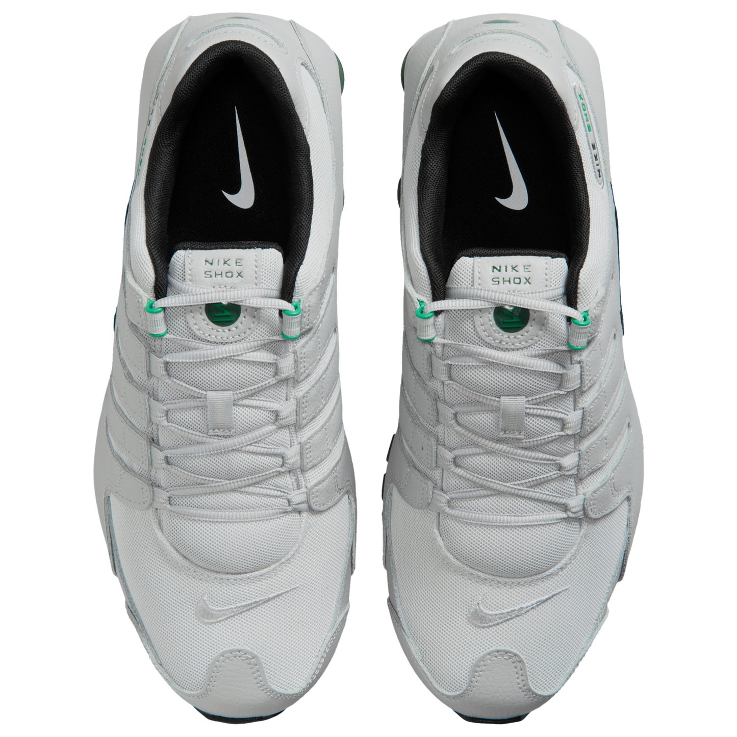 Nike Shox NZ - Men's - Grey Fog/Black/Stadium Green