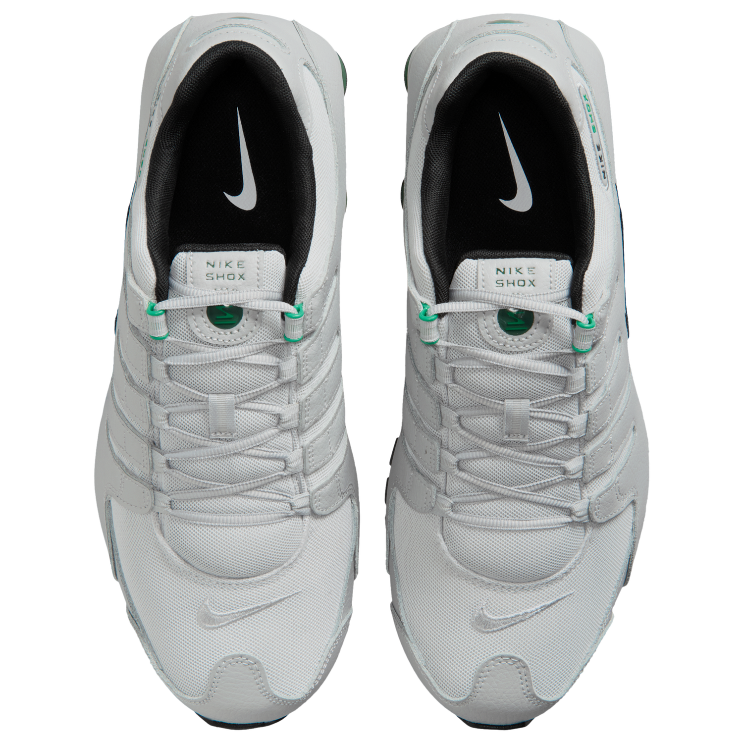 Nike Shox NZ - Men's - Grey Fog/Black/Stadium Green