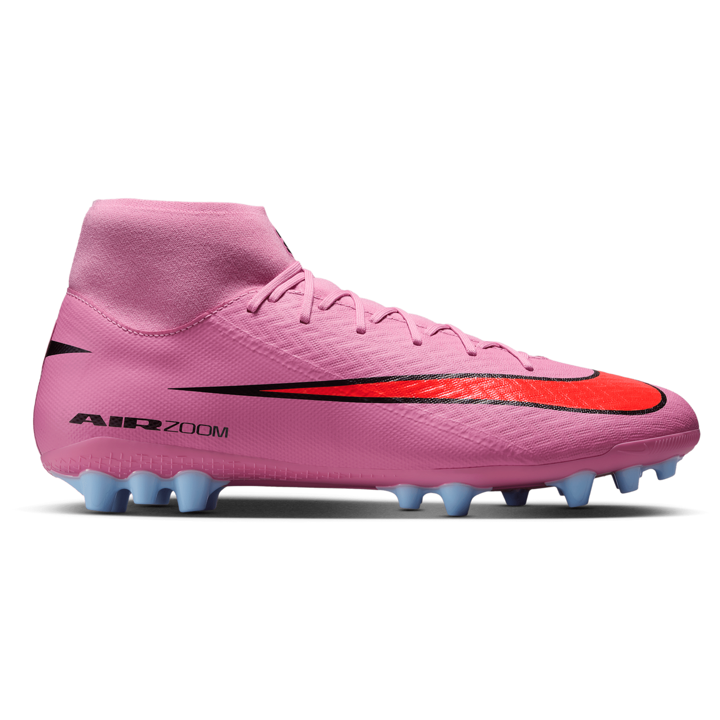 Nike Zm Superfly 10 Academy AG - Men's - Black/Magic Flamingo/Total Crimson