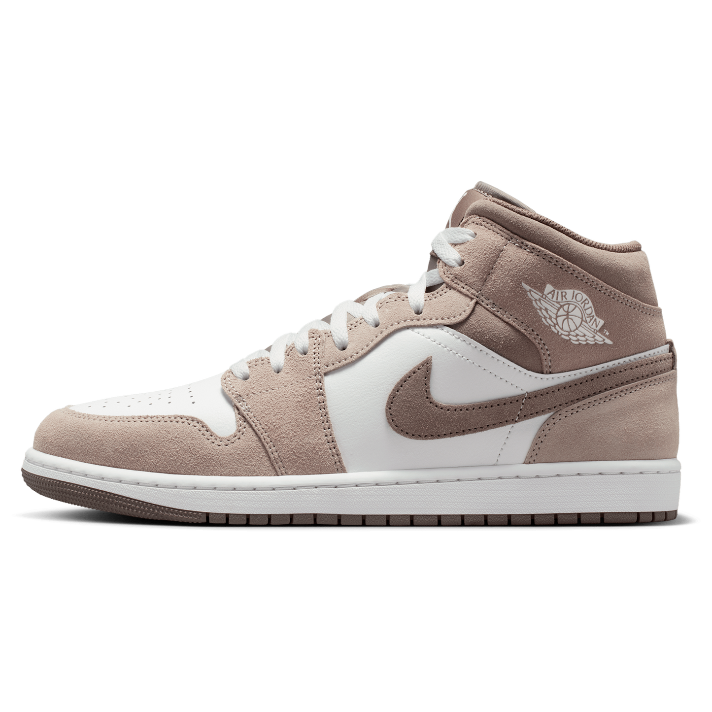 Jordan AJ 1 Mid - Men's - Enigma Stone/Olive Gray/Summit White