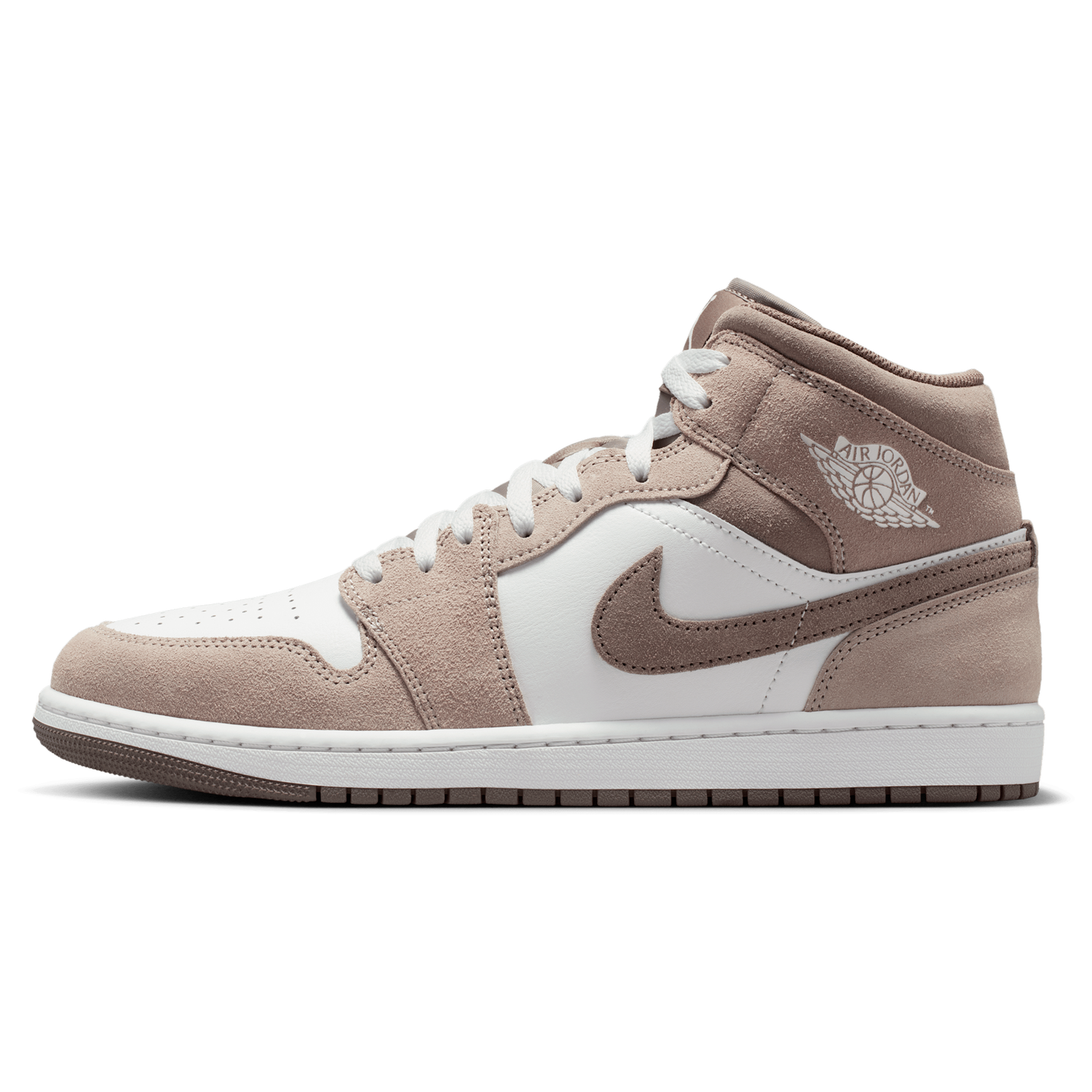 Jordan AJ 1 Mid - Men's - Enigma Stone/Olive Gray/Summit White