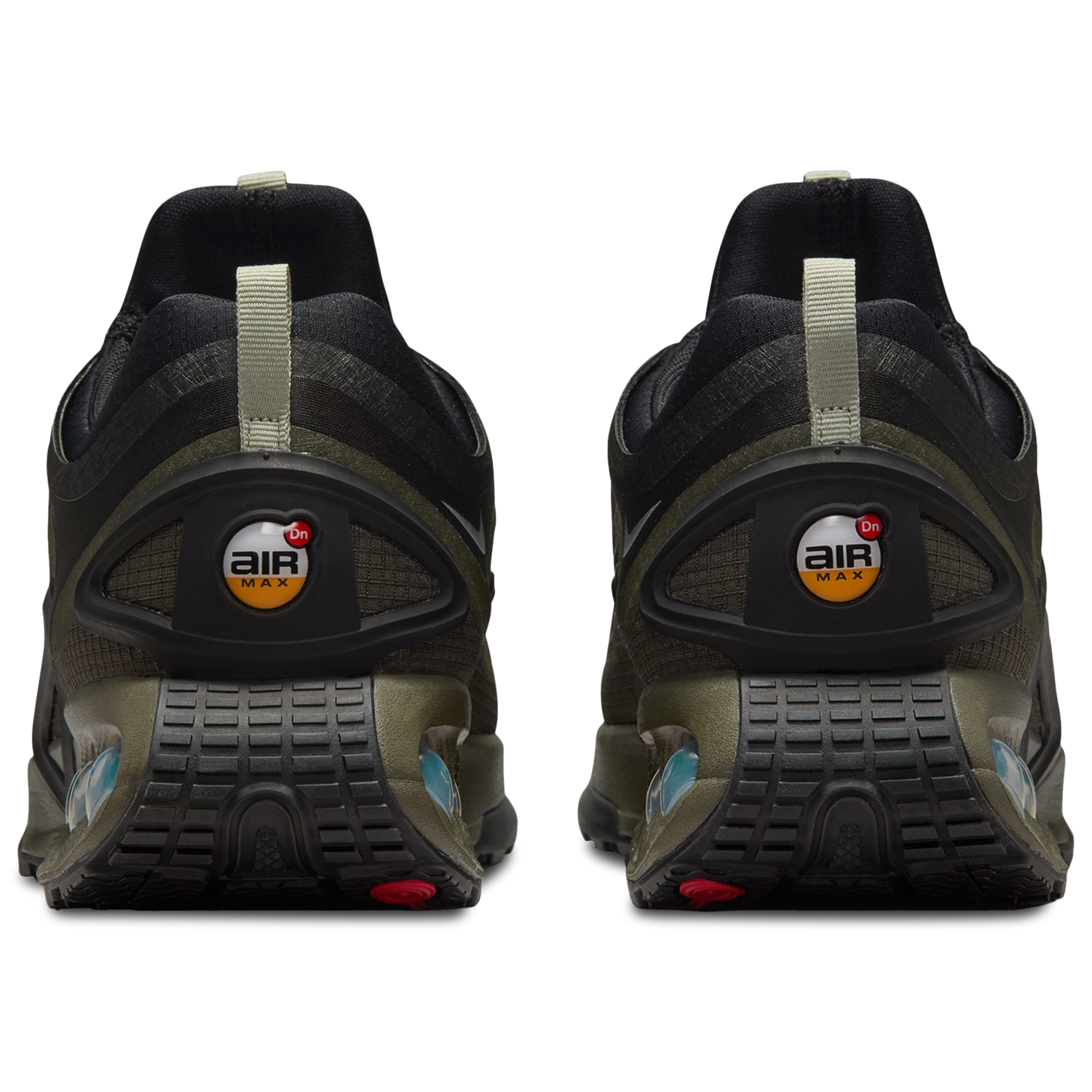 Nike Air Max DN Roam - Men's - Black/Cargo Khaki/Metallic Silver