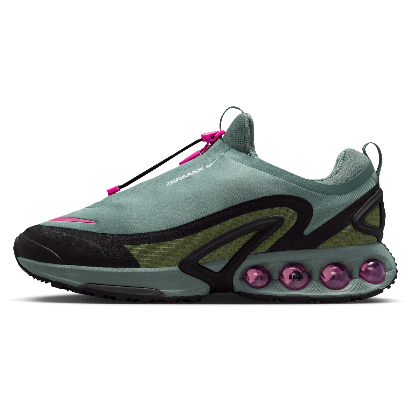 Nike Air Max DN Roam - Men's - Clay Green/Sky J Lt Olive/Fire Pink