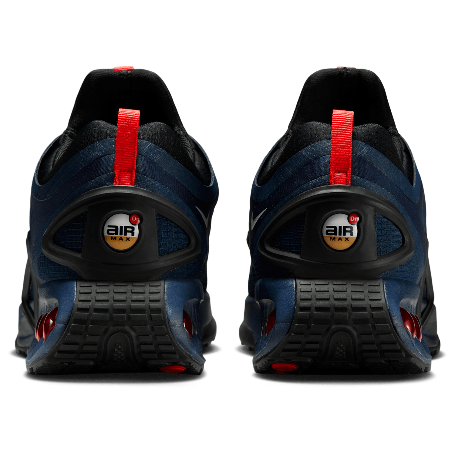 Nike Air Max DN Roam - Men's - Obsidian/Mtlc Silver/Chile Red