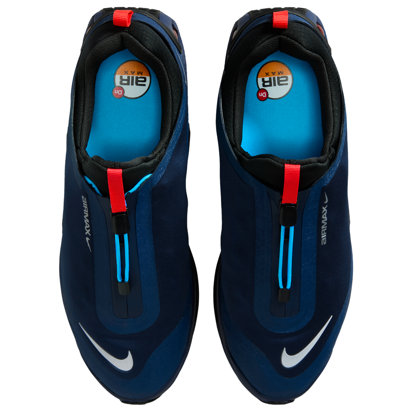 Nike Air Max DN Roam - Men's - Obsidian/Mtlc Silver/Chile Red