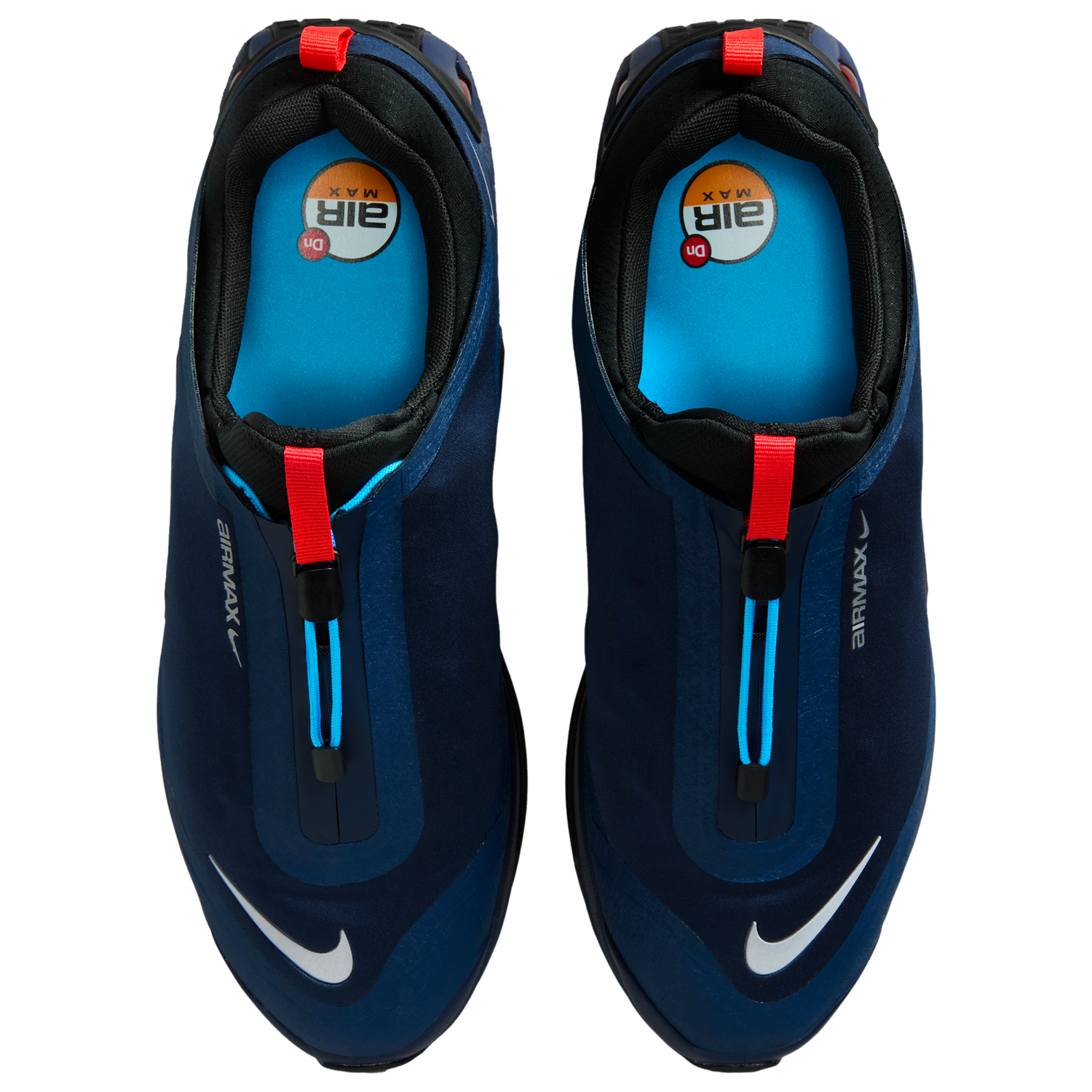 Nike Air Max DN Roam - Men's - Obsidian/Mtlc Silver/Chile Red