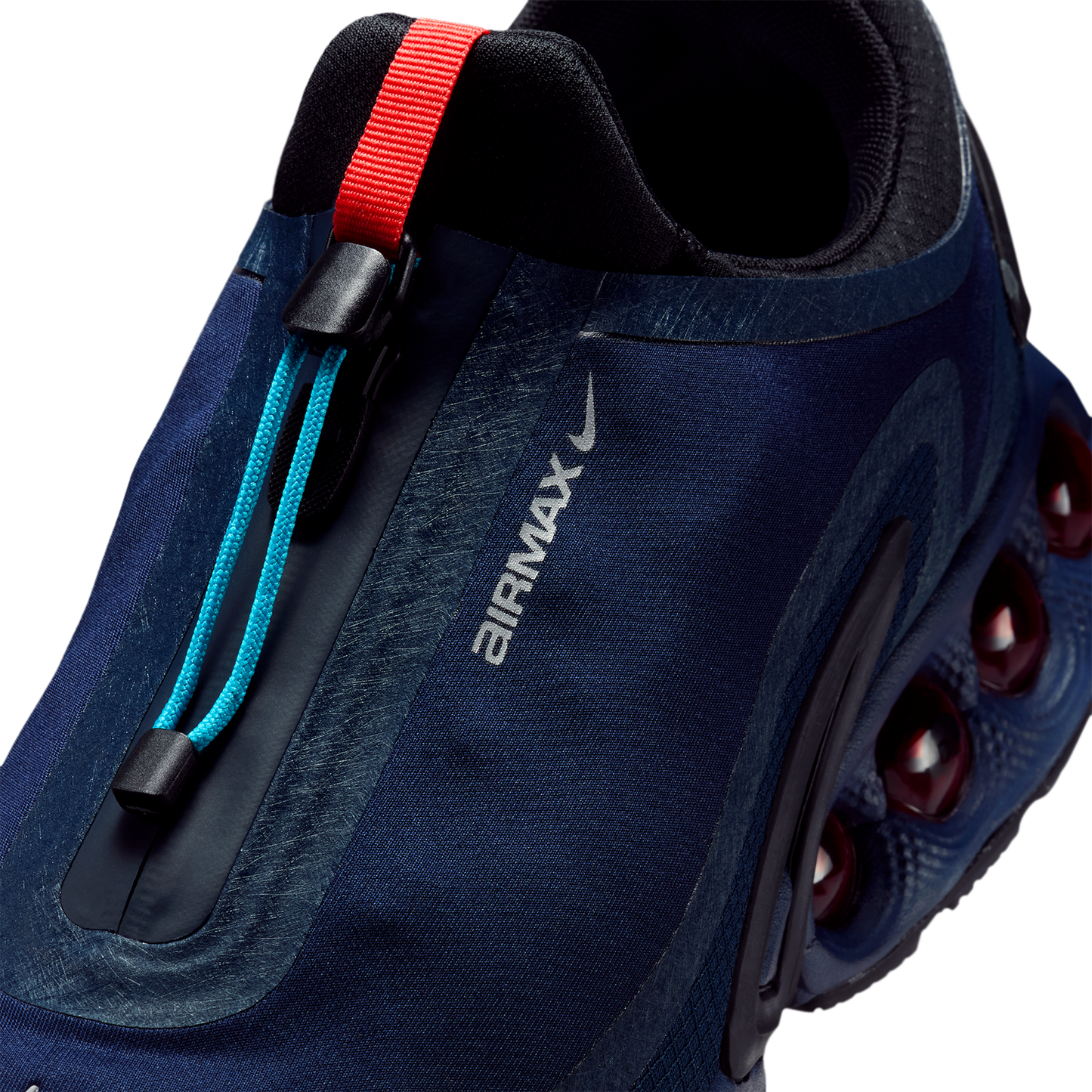 Nike Air Max DN Roam - Men's - Obsidian/Mtlc Silver/Chile Red