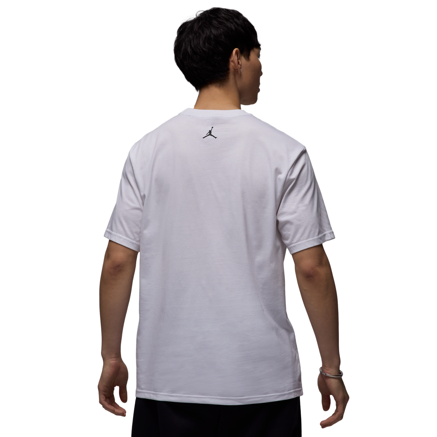 Jordan Dri-FIT Sport Graphic Short Sleeve Crewneck - Men's - White/Black