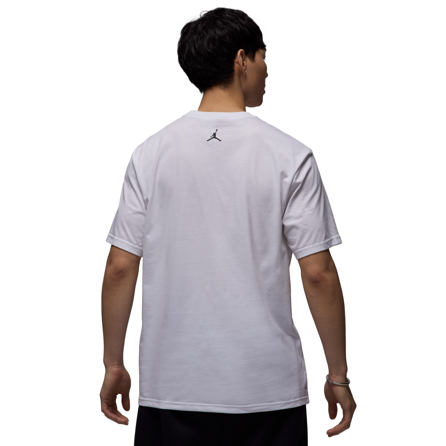 Jordan Dri-FIT Sport Graphic Short Sleeve Crewneck - Men's - White/Black