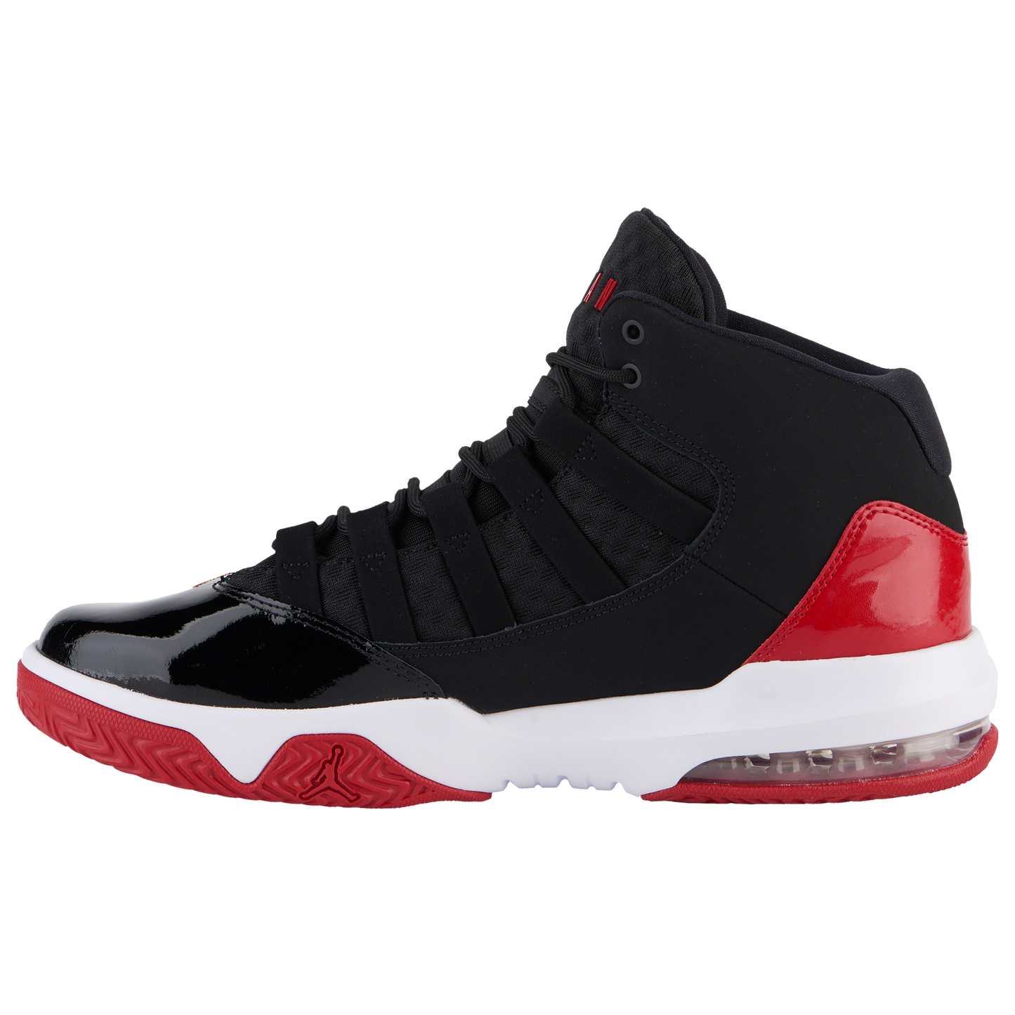 Jordan Max Aura - Men's - Black/Black/Gym Red