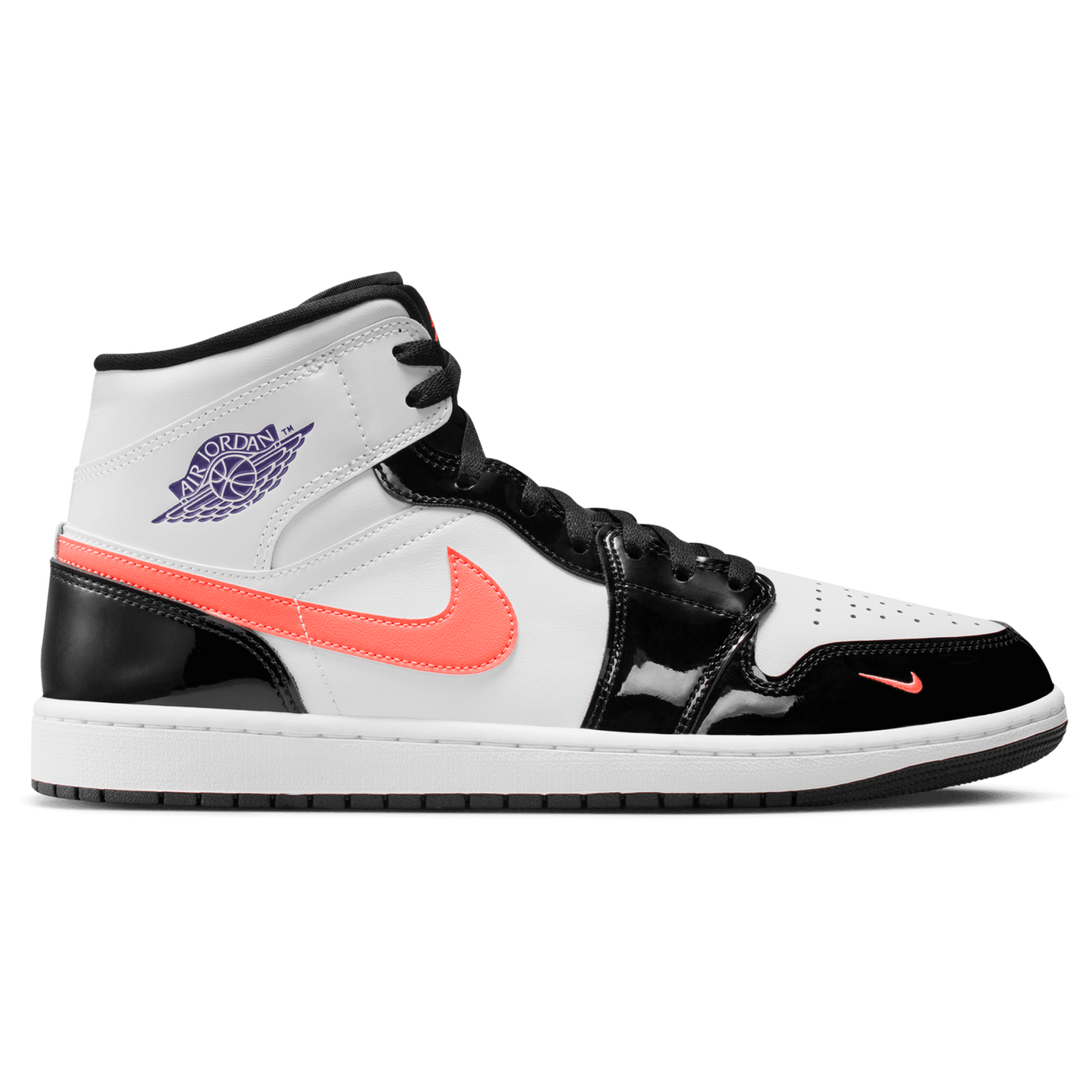 Jordan Air Jordan 1 Mid SE - Men's - Purple/White/Black