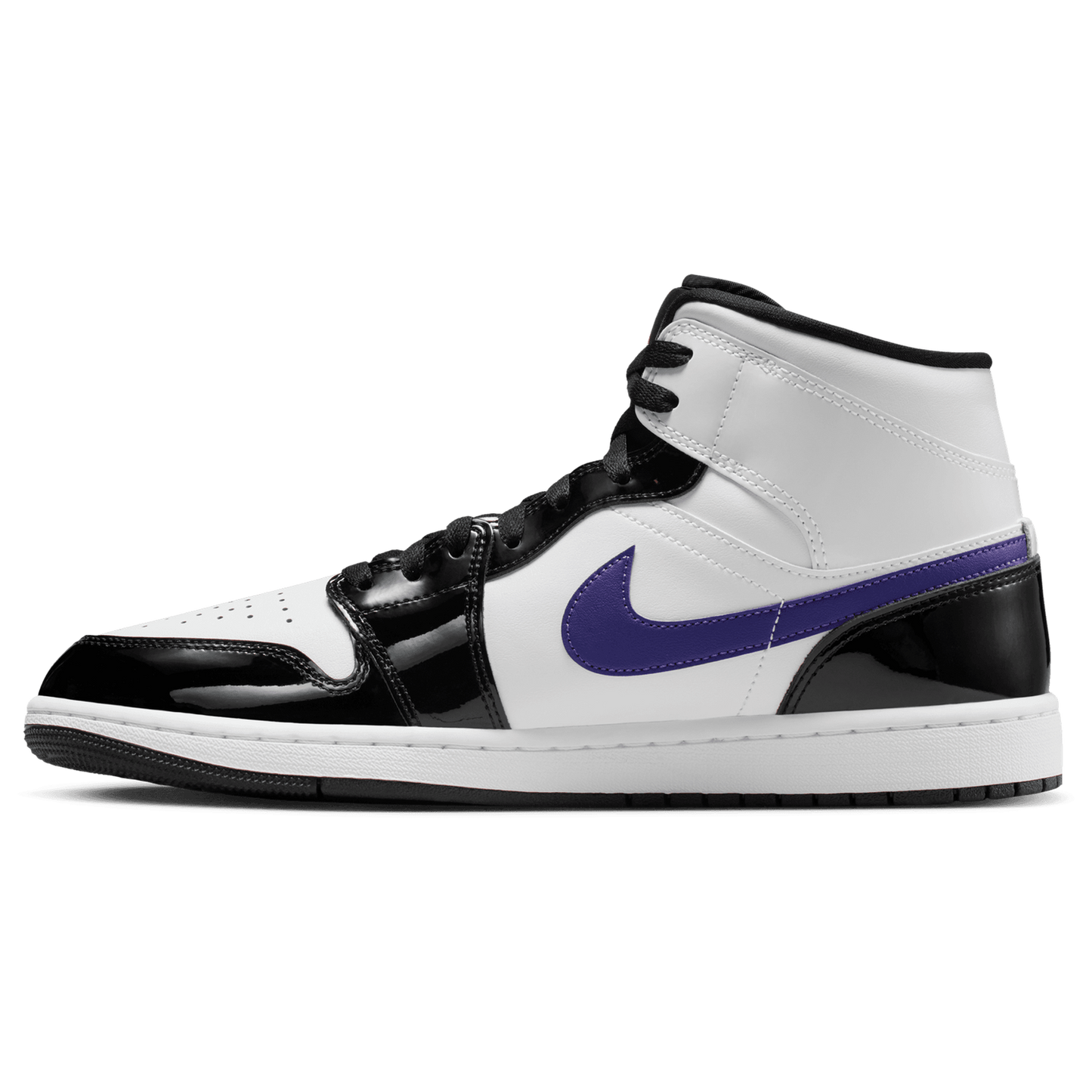 Jordan Air Jordan 1 Mid SE - Men's - Purple/White/Black