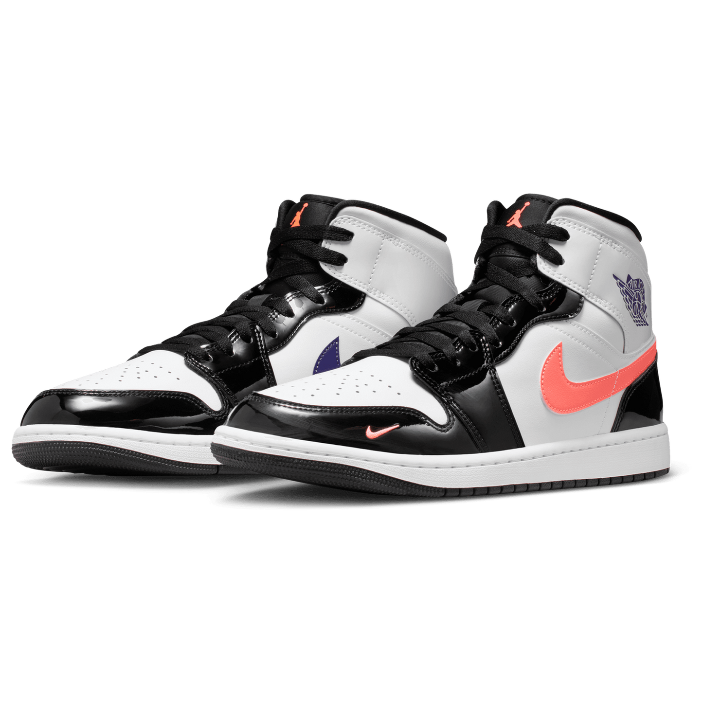 Jordan Air Jordan 1 Mid SE - Men's - Purple/White/Black