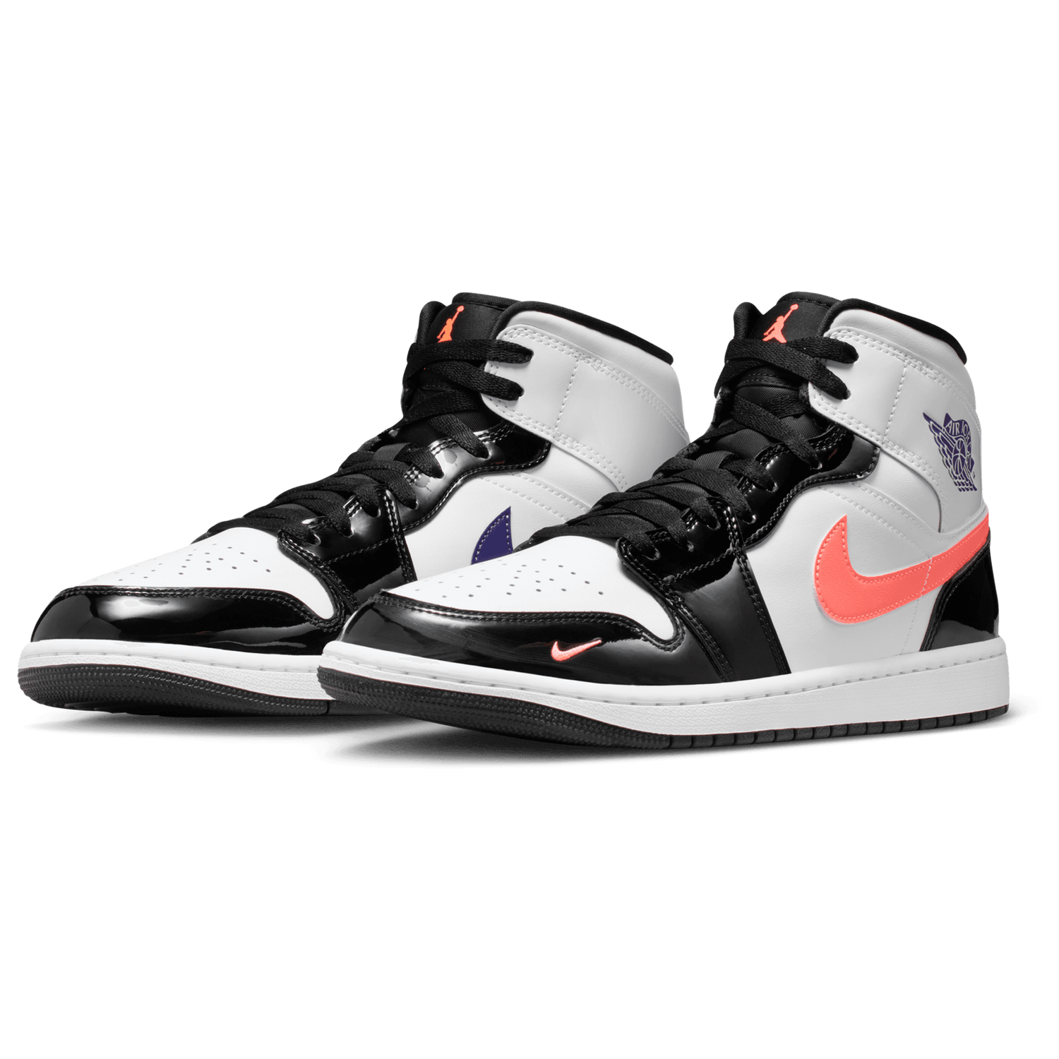 Jordan Air Jordan 1 Mid SE - Men's - Purple/White/Black