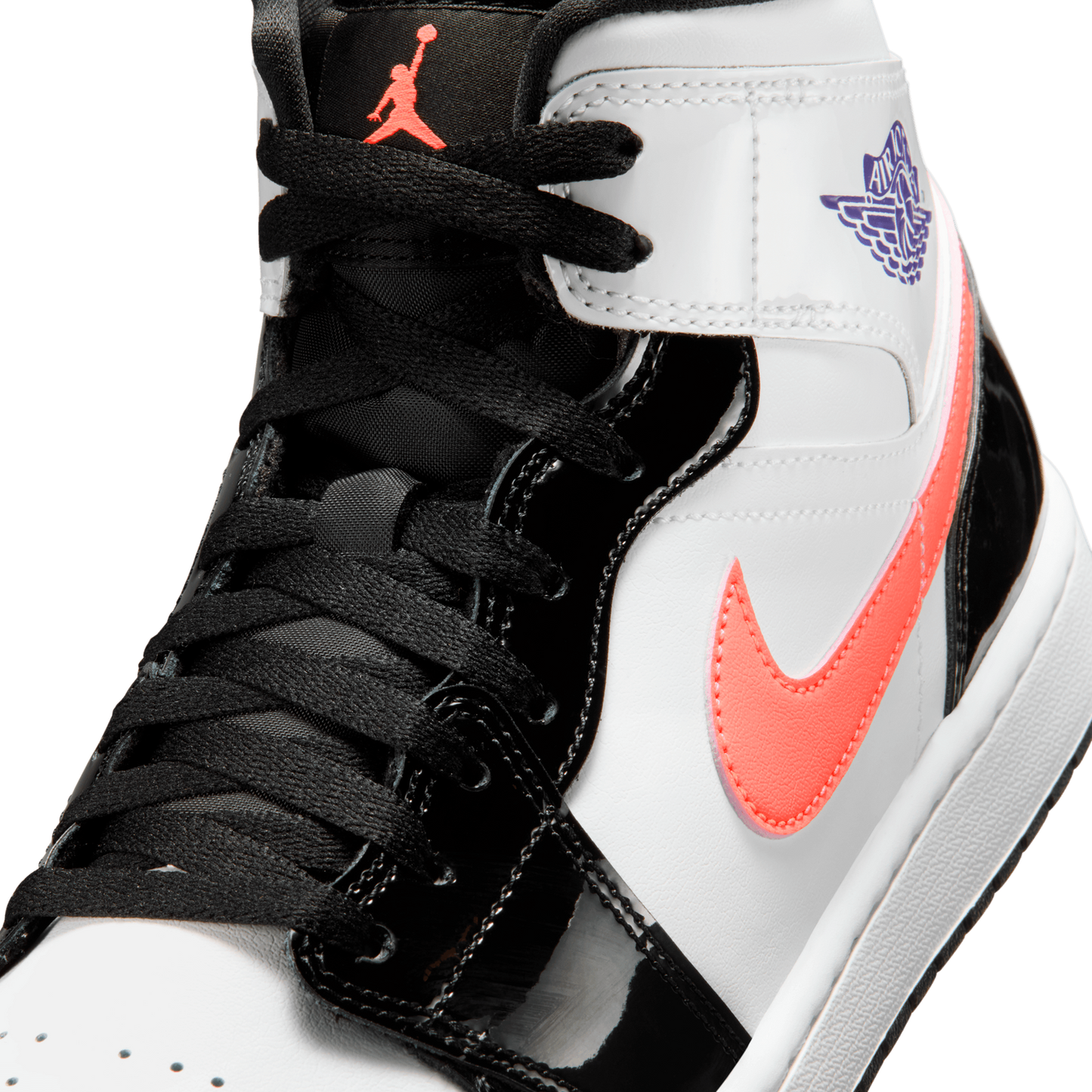 Jordan Air Jordan 1 Mid SE - Men's - Purple/White/Black
