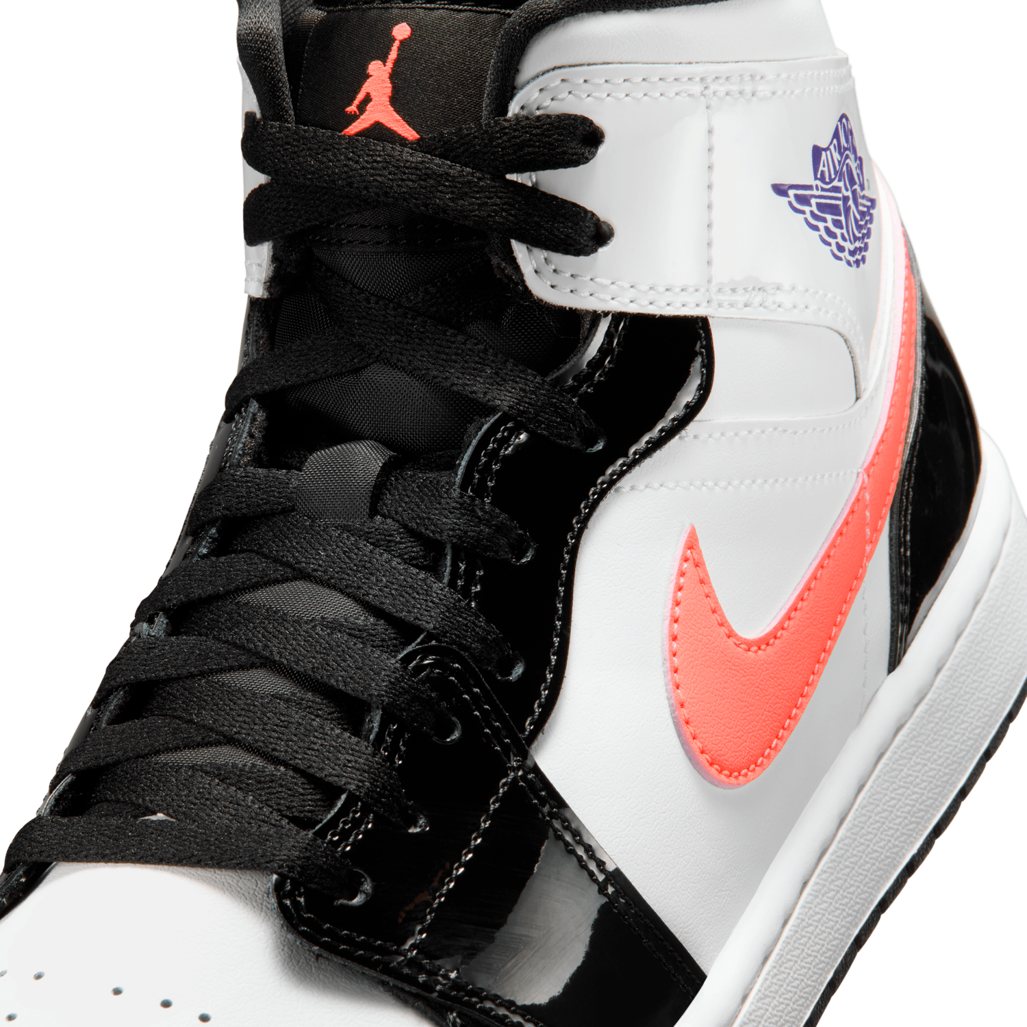 Jordan Air Jordan 1 Mid SE - Men's - Purple/White/Black