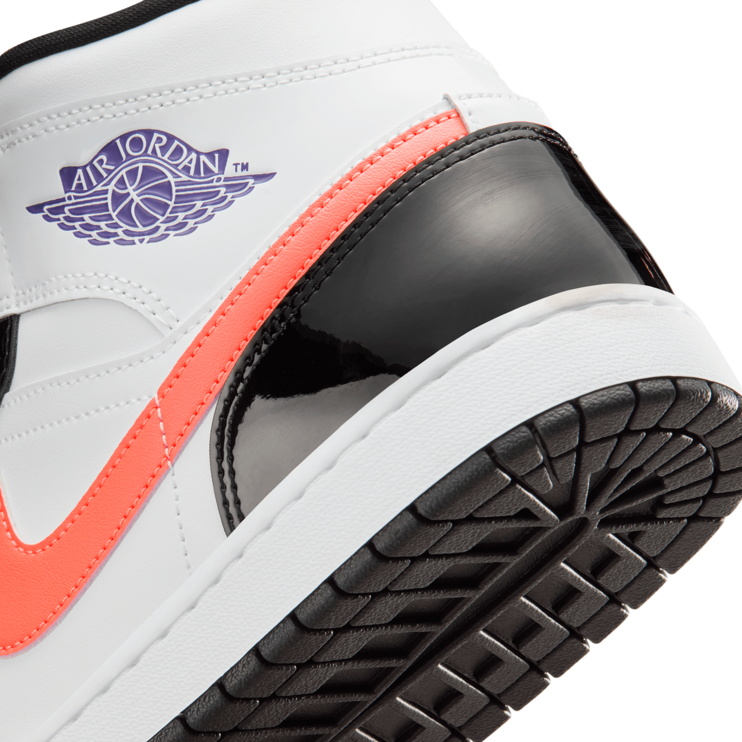 Jordan Air Jordan 1 Mid SE - Men's - Purple/White/Black