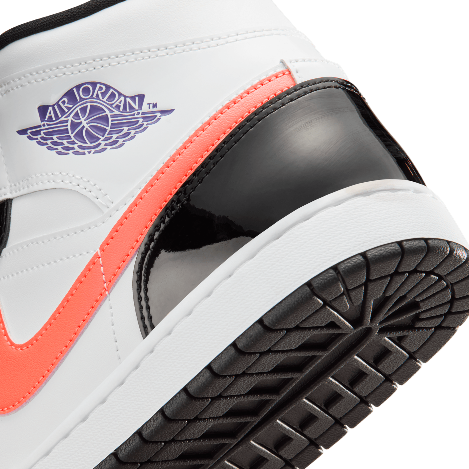 Jordan Air Jordan 1 Mid SE - Men's - Purple/White/Black