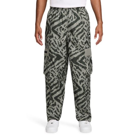 Nike Air All Over Print Woven Cargo Pants - Men's - Light Army/Black