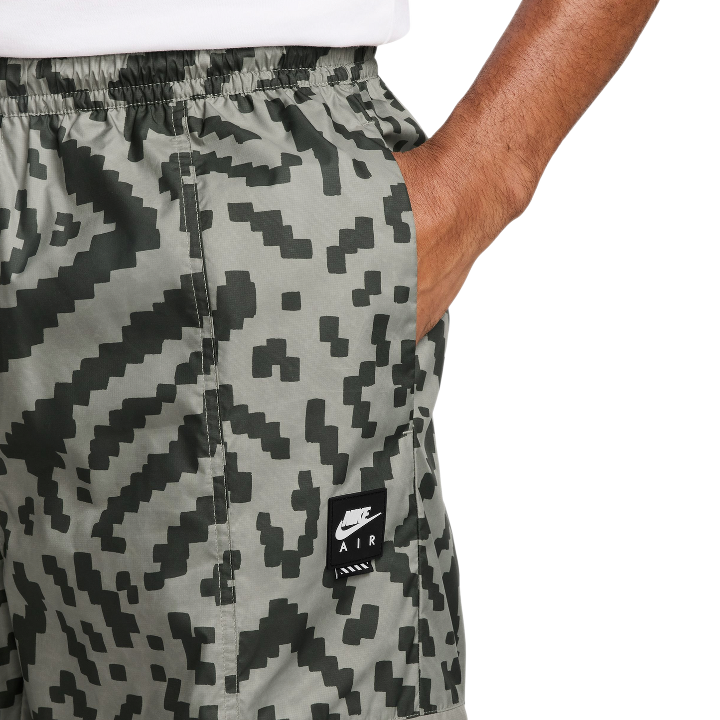 Nike Air All Over Print Woven Cargo Pants - Men's - Light Army/Black