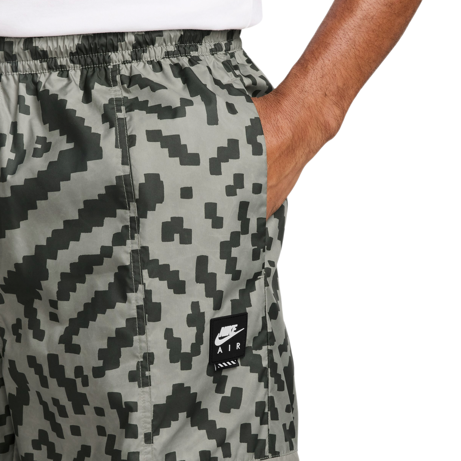 Nike Air All Over Print Woven Cargo Pants - Men's - Light Army/Black