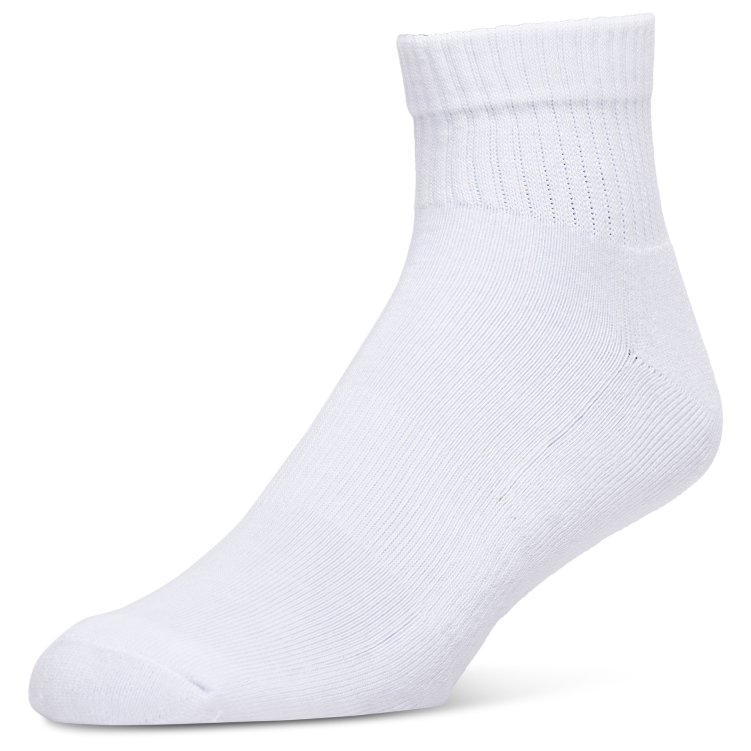 LCKR Athletic Half Cushion Quarter Socks - Men's - White