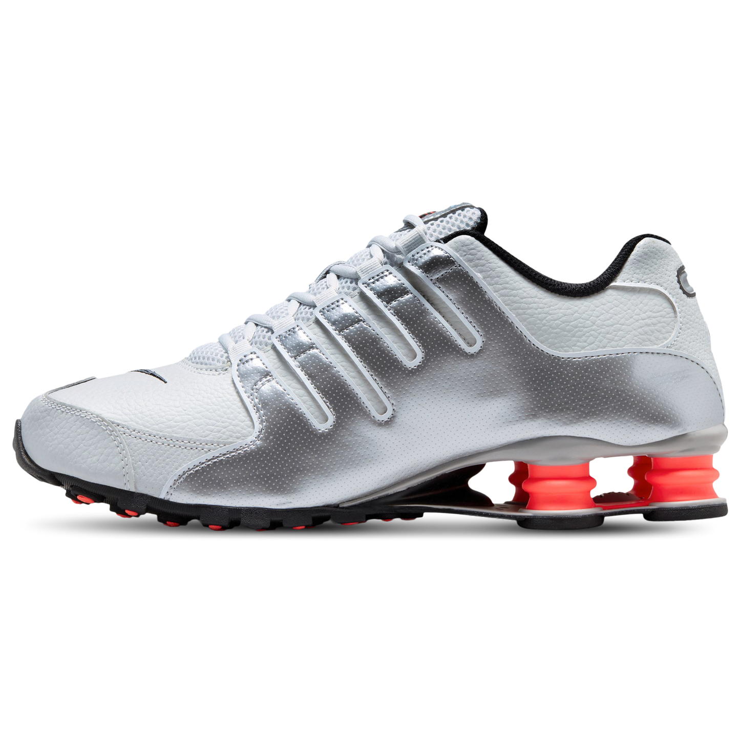 Nike Shox NZ - Men's - Silver/Gray/Red