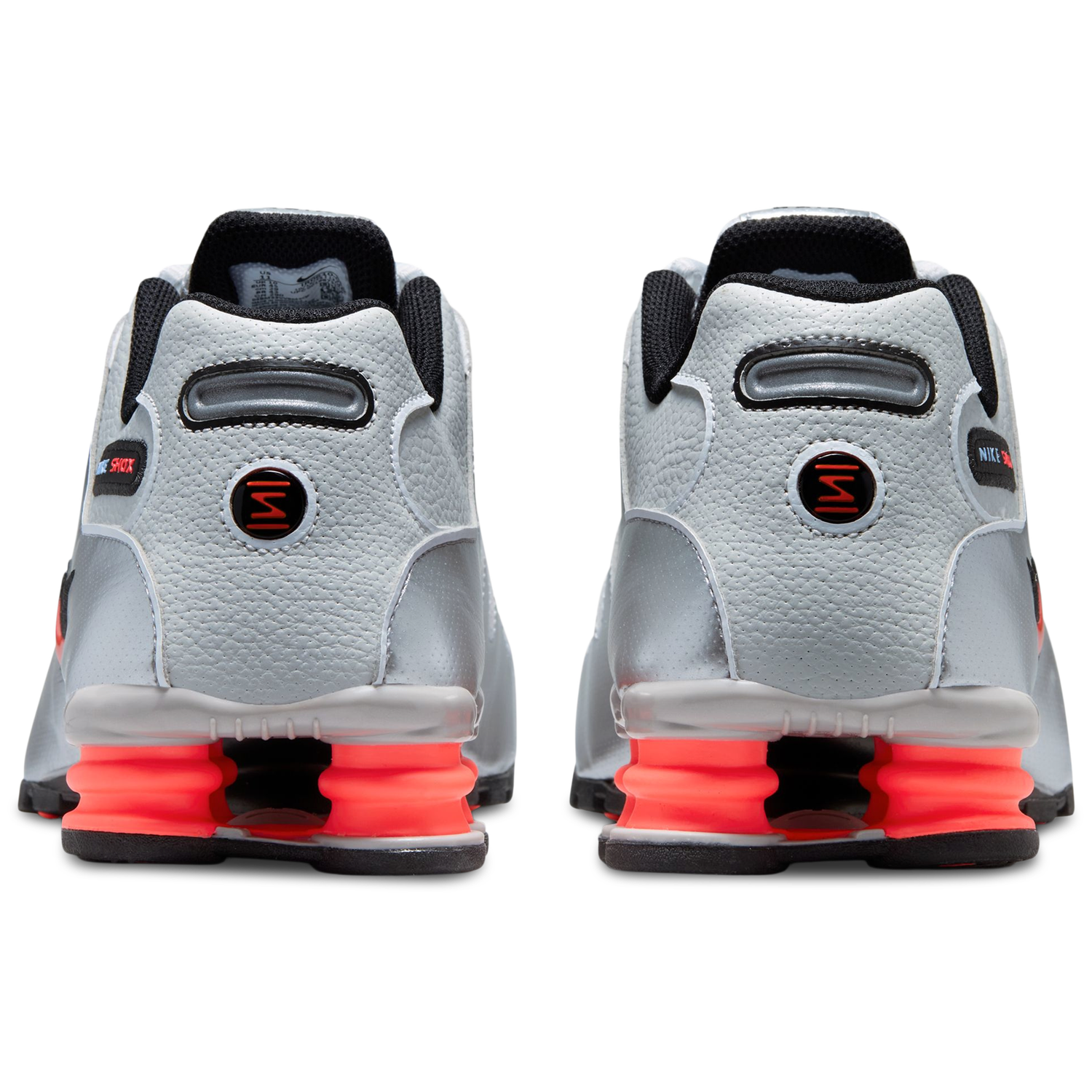 Nike Shox NZ - Men's - Silver/Gray/Red