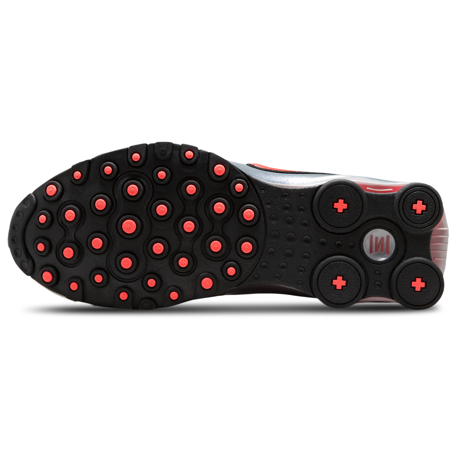 Nike Shox NZ - Men's - Silver/Gray/Red