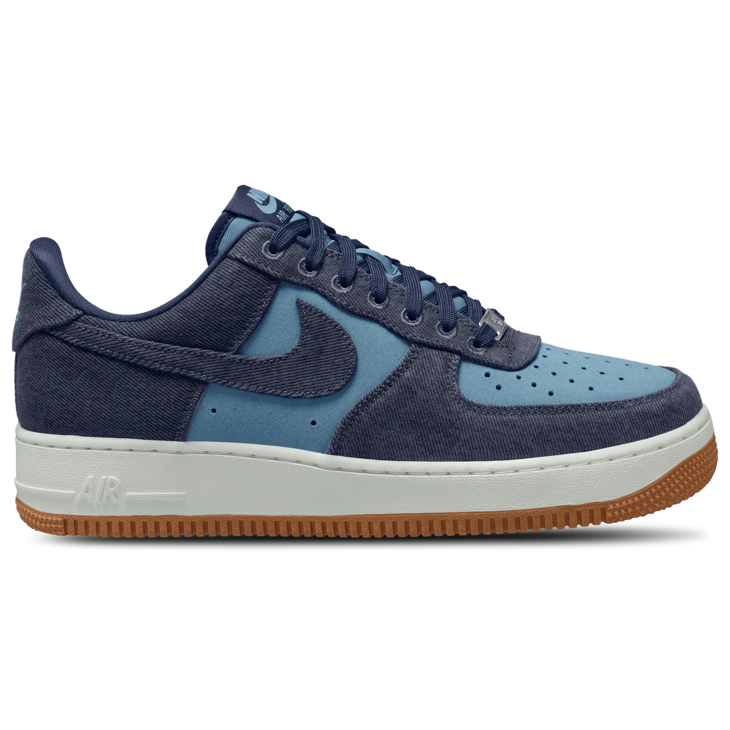 Nike Air Force 1 '07 LV8 - Men's - Summit White/Navy/Worn Blue