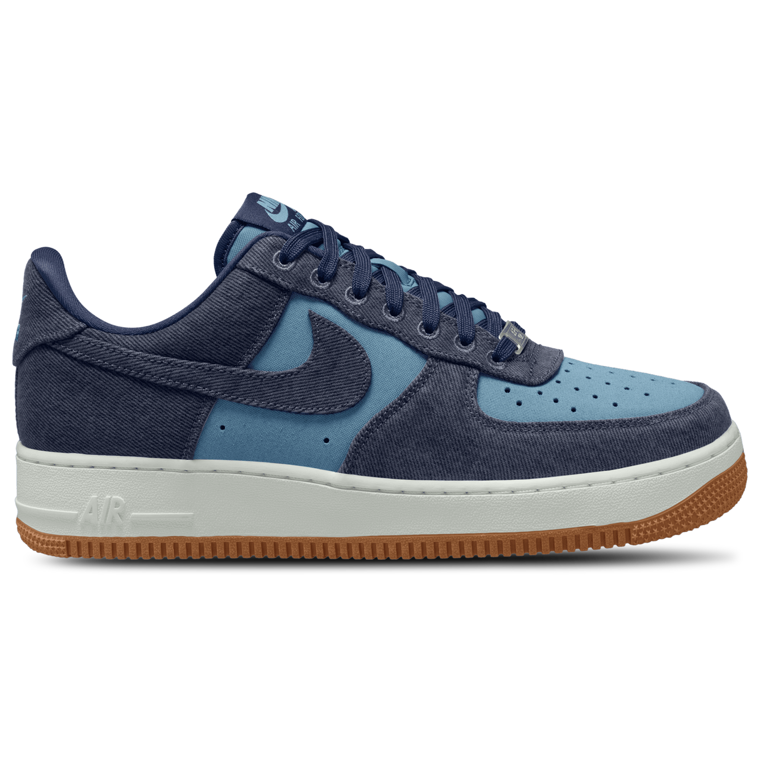 Nike Air Force 1 '07 LV8 - Men's - Summit White/Navy/Worn Blue