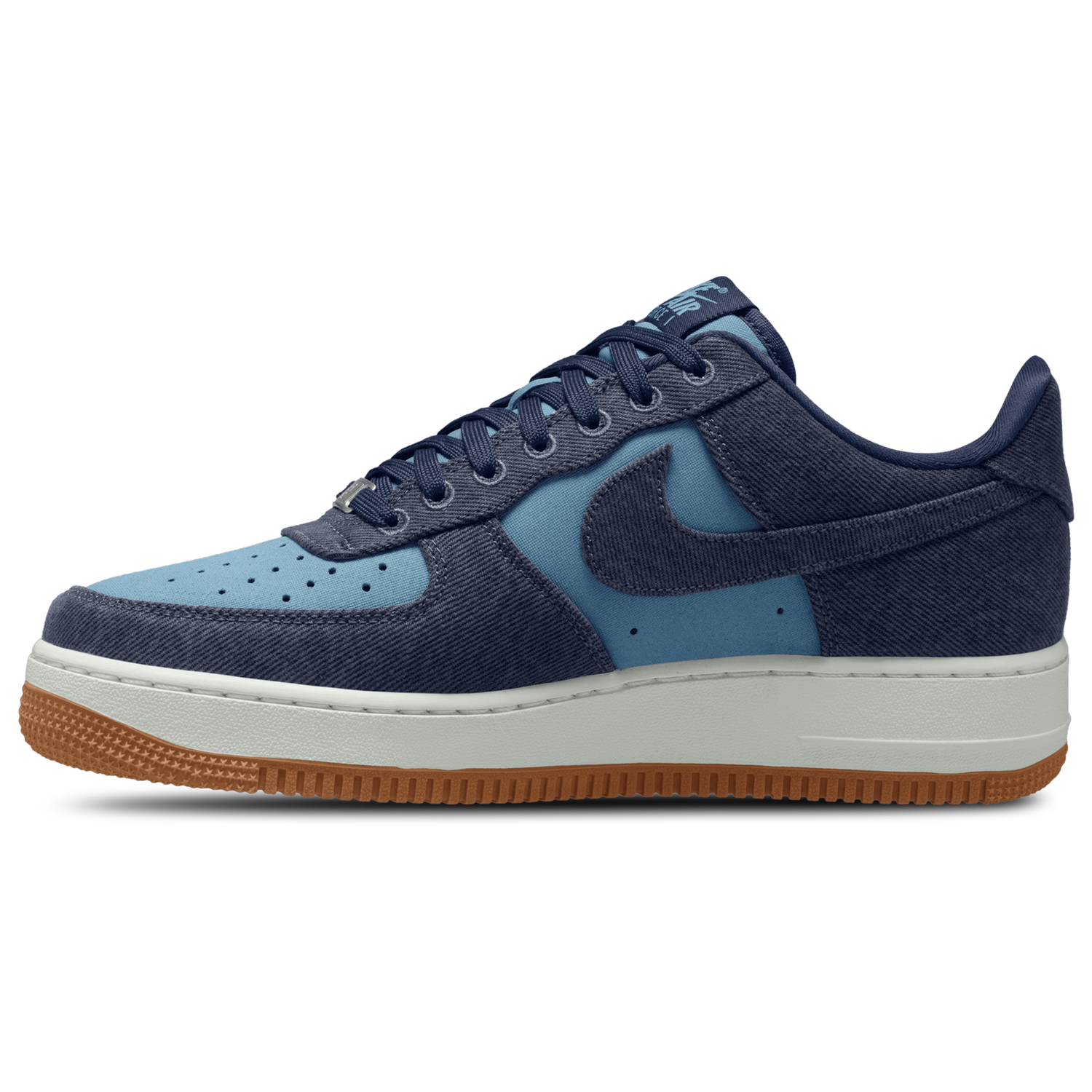 Nike Air Force 1 '07 LV8 - Men's - Summit White/Navy/Worn Blue