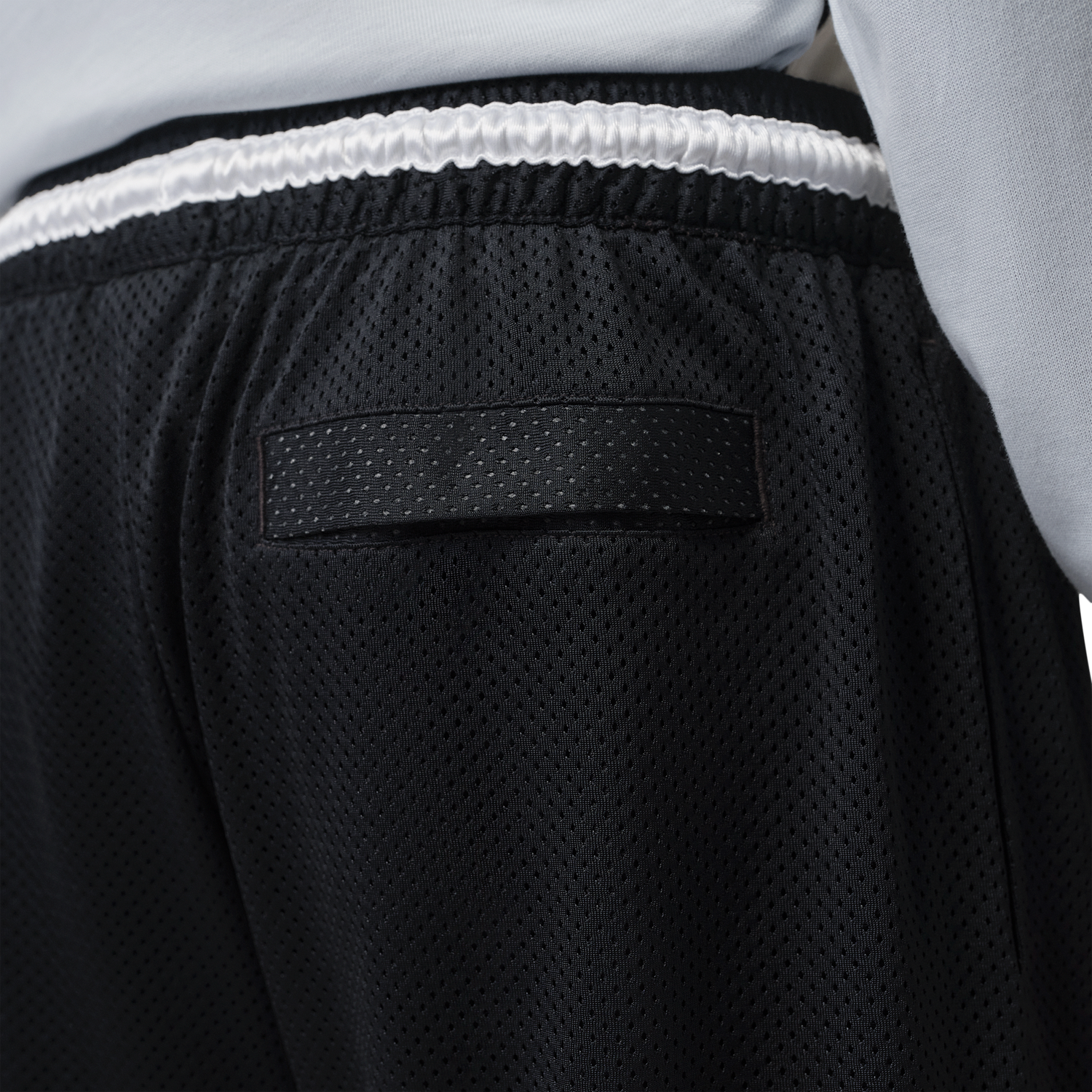 Jordan Brooklyn Diamond Mesh Shorts - Men's - Black/Silver
