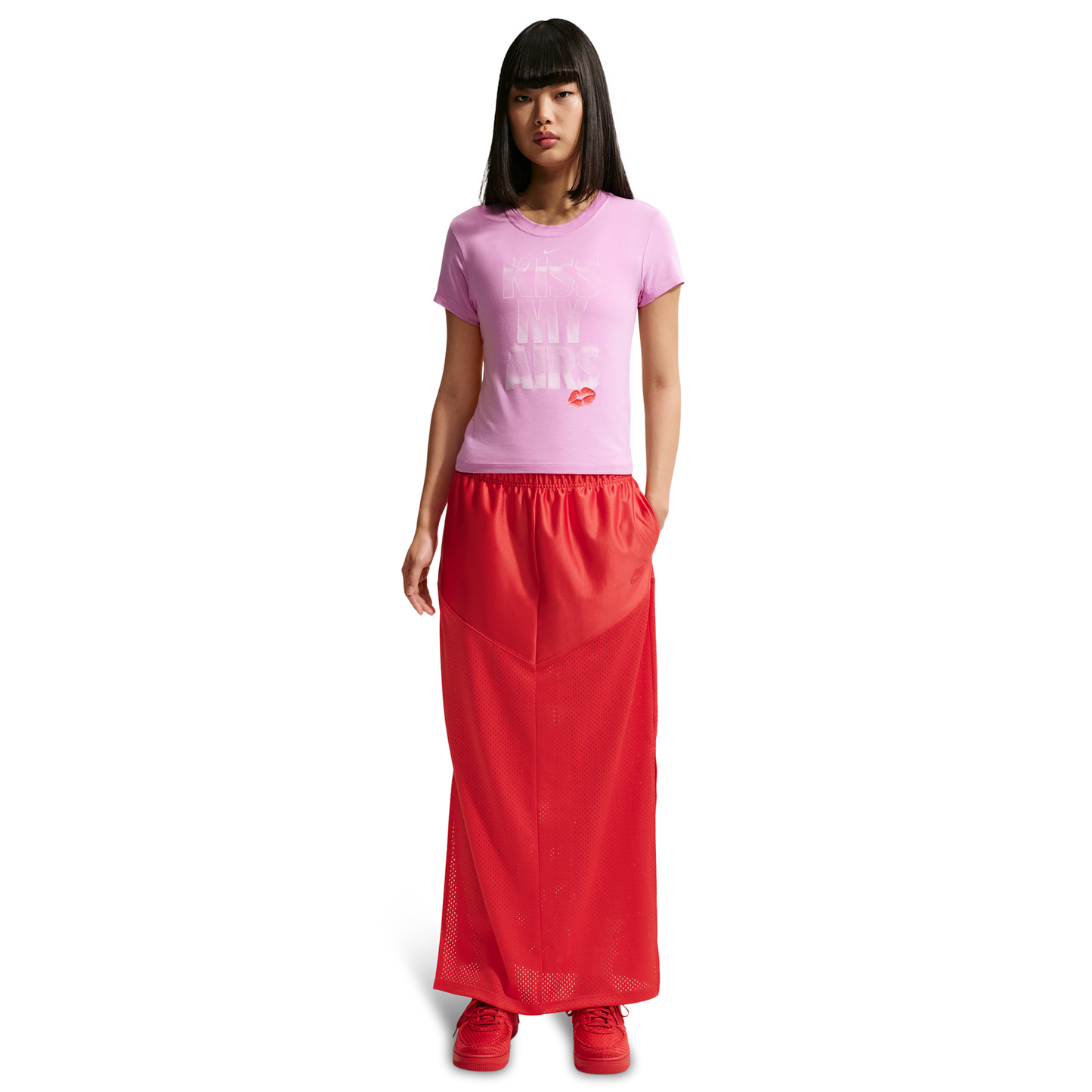 Nike NSW Heritage Festival Skirt - Women's - Lt Crimson/Lt Crimson