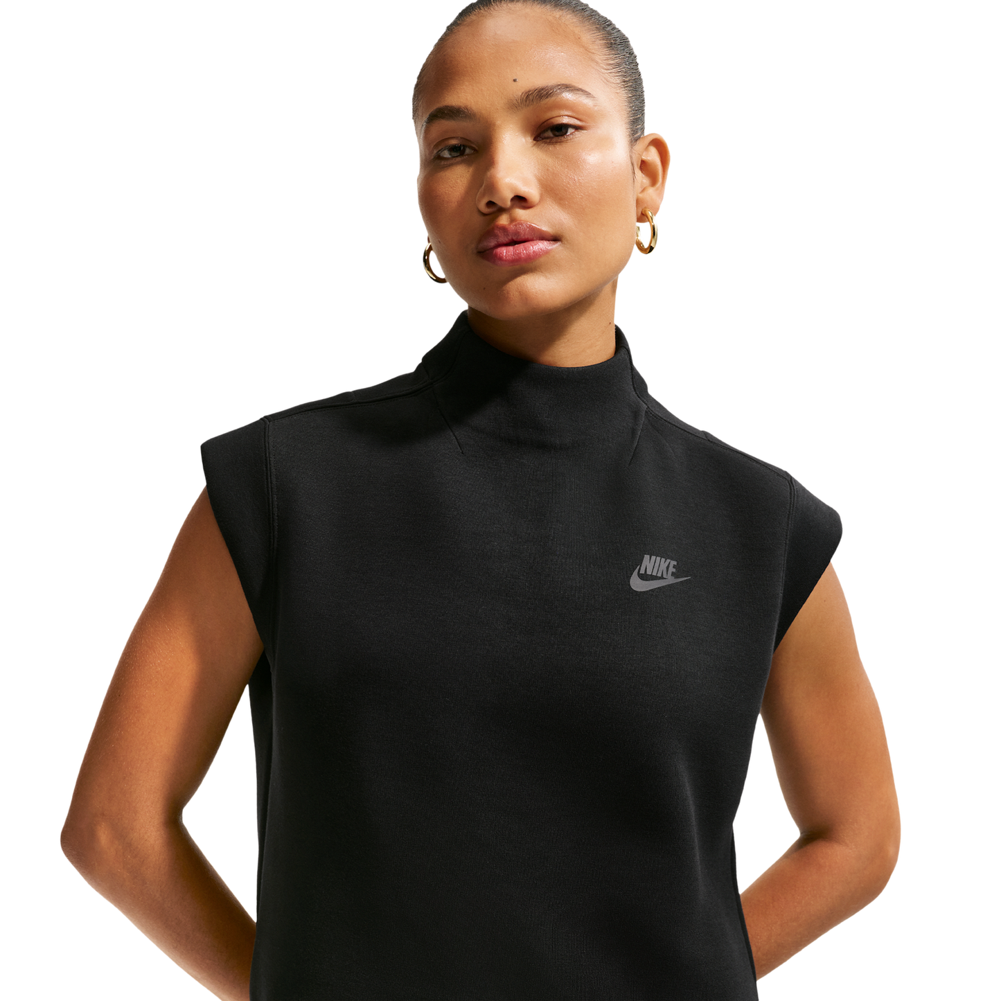 Nike NSW Tech Fleece SS Top - Women's - Black/Black