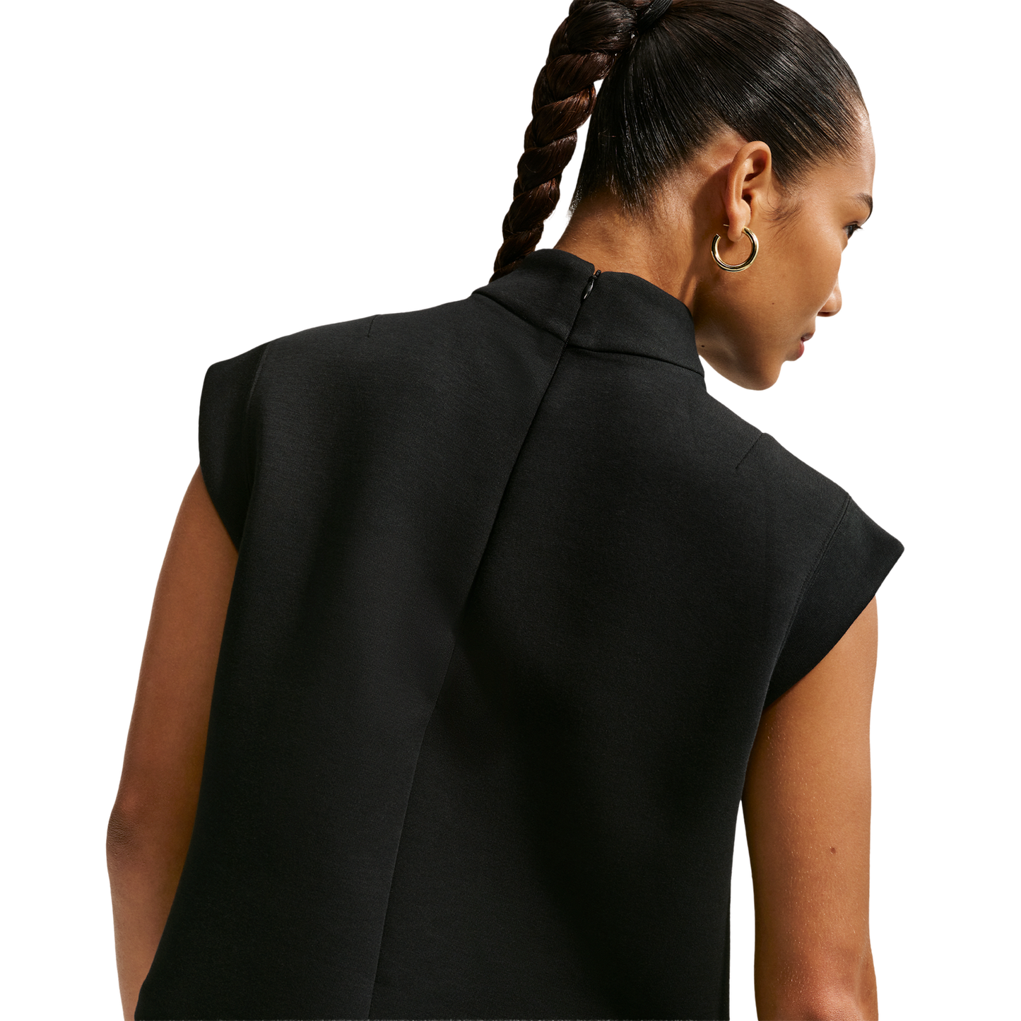 Nike NSW Tech Fleece SS Top - Women's - Black/Black