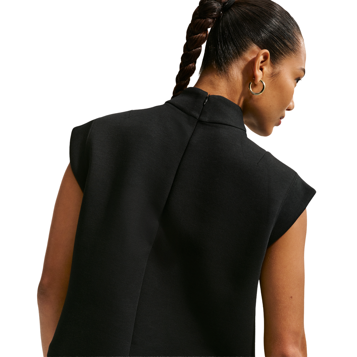 Nike NSW Tech Fleece SS Top - Women's - Black/Black