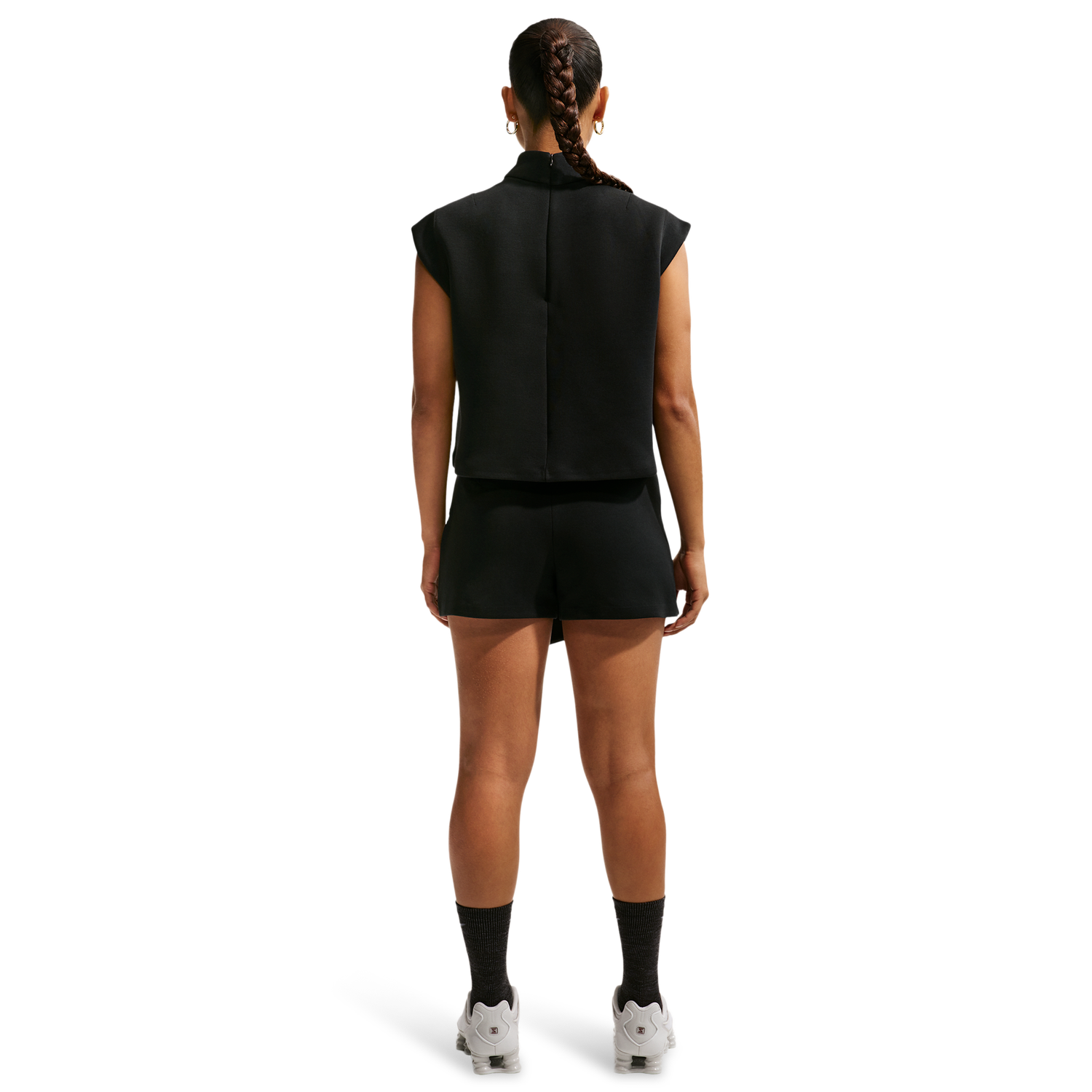 Nike NSW Tech Fleece SS Top - Women's - Black/Black