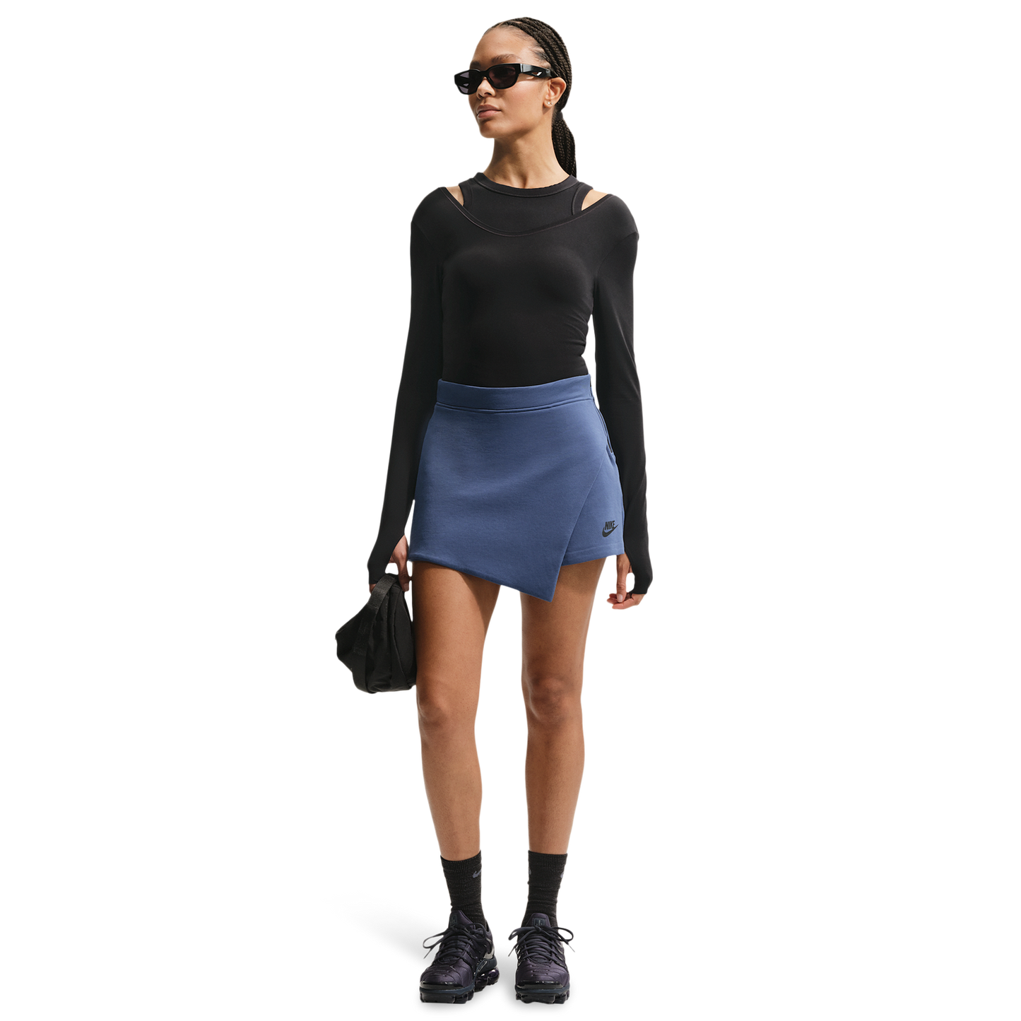 Nike NSW Tech Fleece Skort - Women's - Mystic Navy/Black