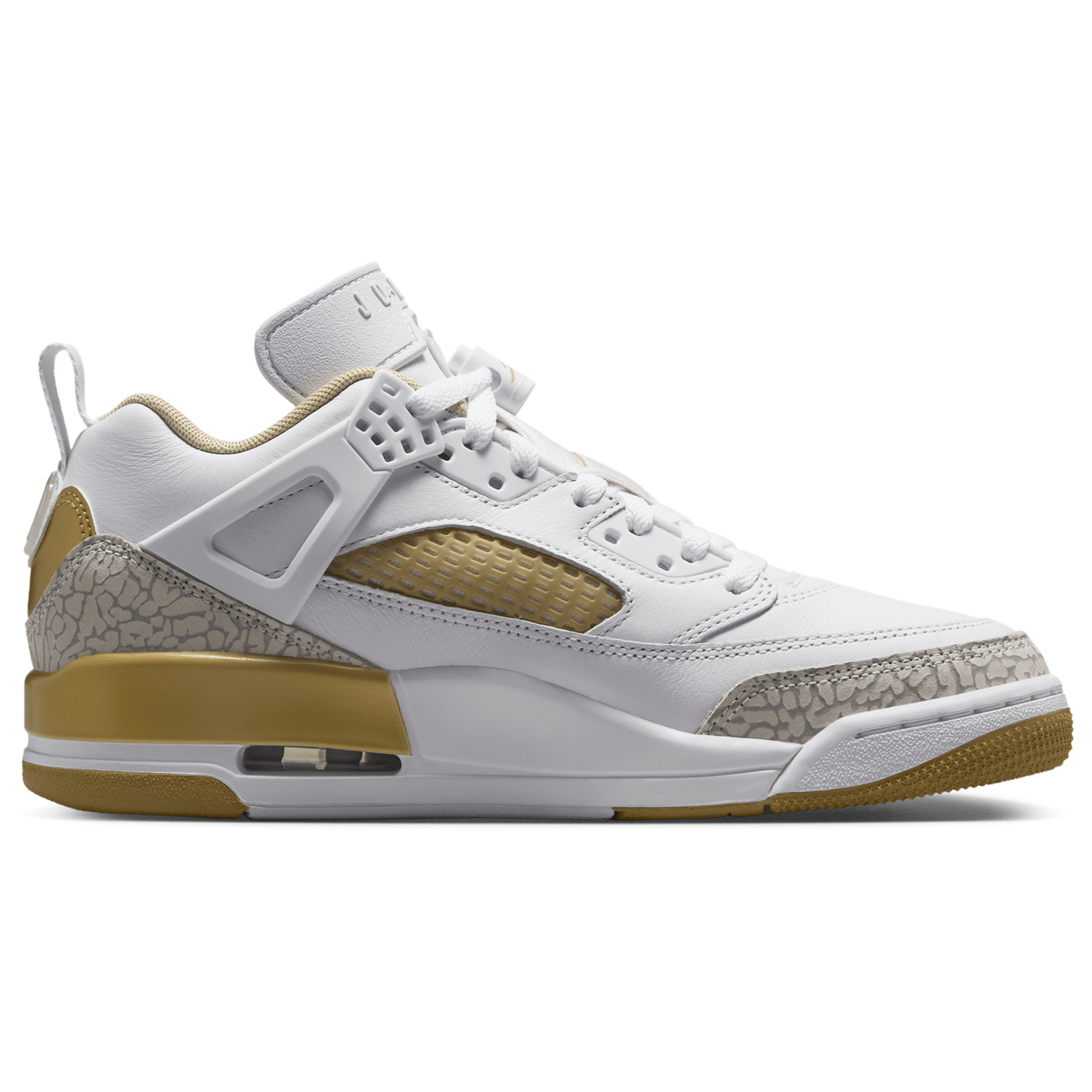 Jordan Spizike Low - Women's - Neutral Grey/Metallic Gold/White