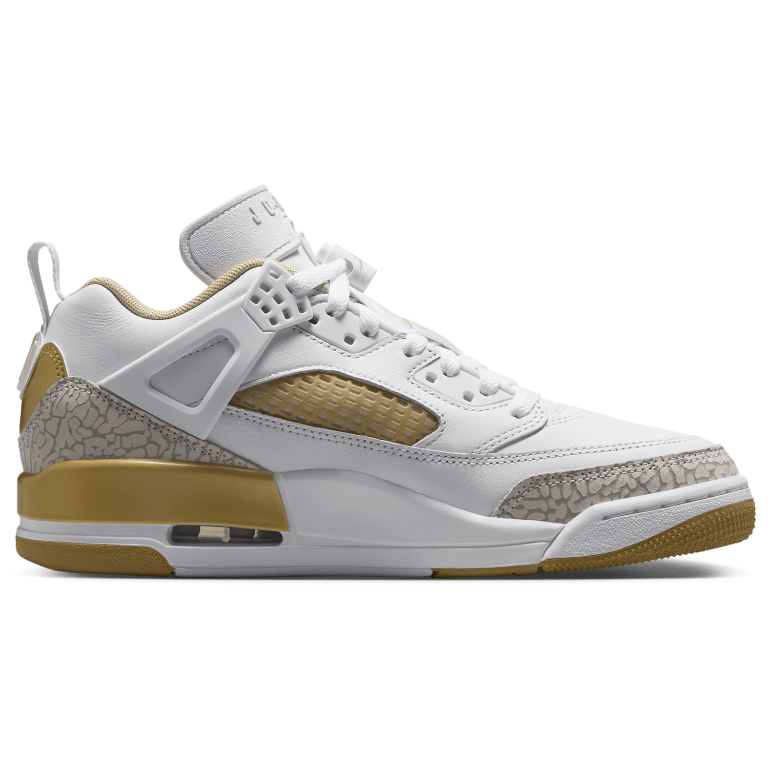 Jordan Spizike Low - Women's - Neutral Grey/Metallic Gold/White