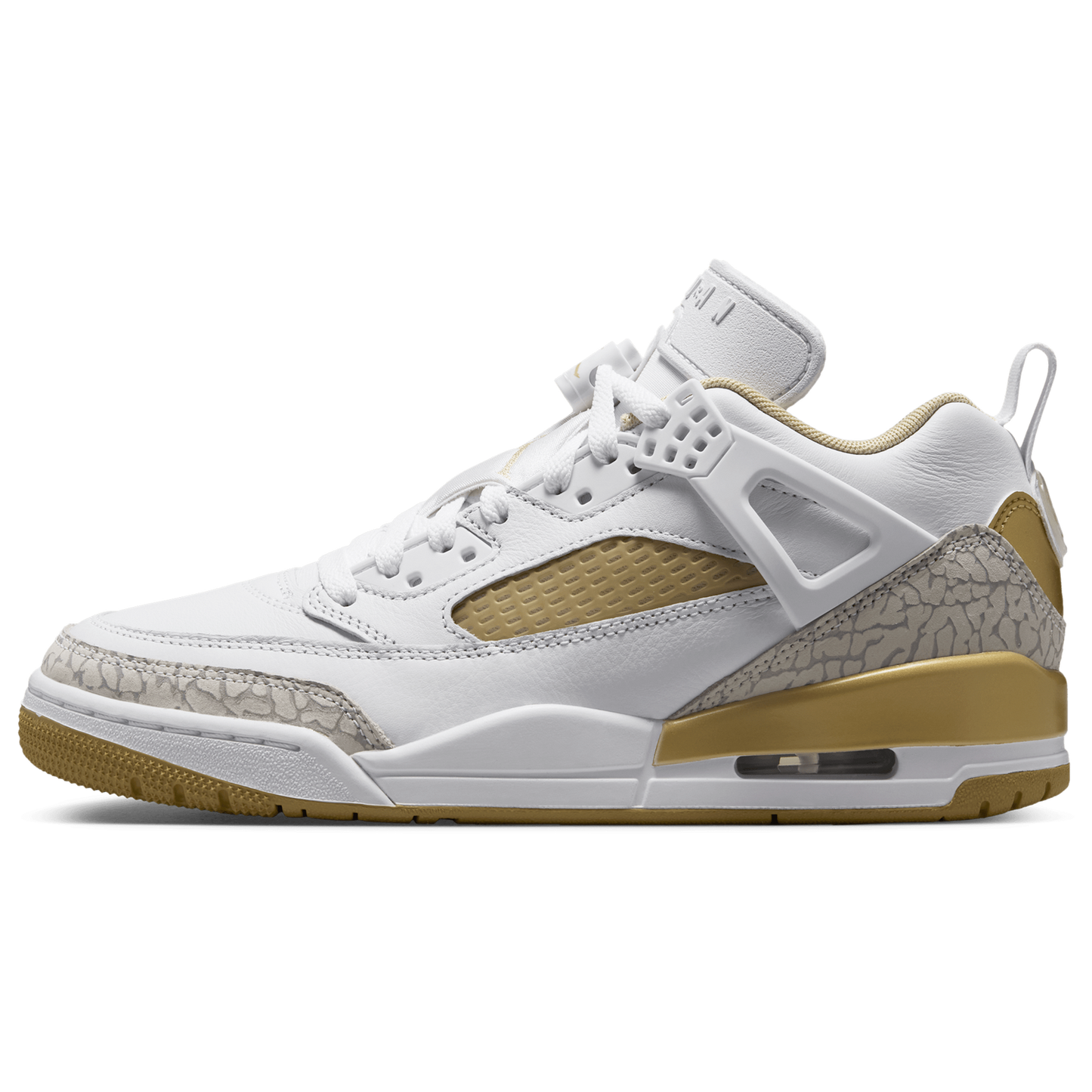 Jordan Spizike Low - Women's - Neutral Grey/Metallic Gold/White