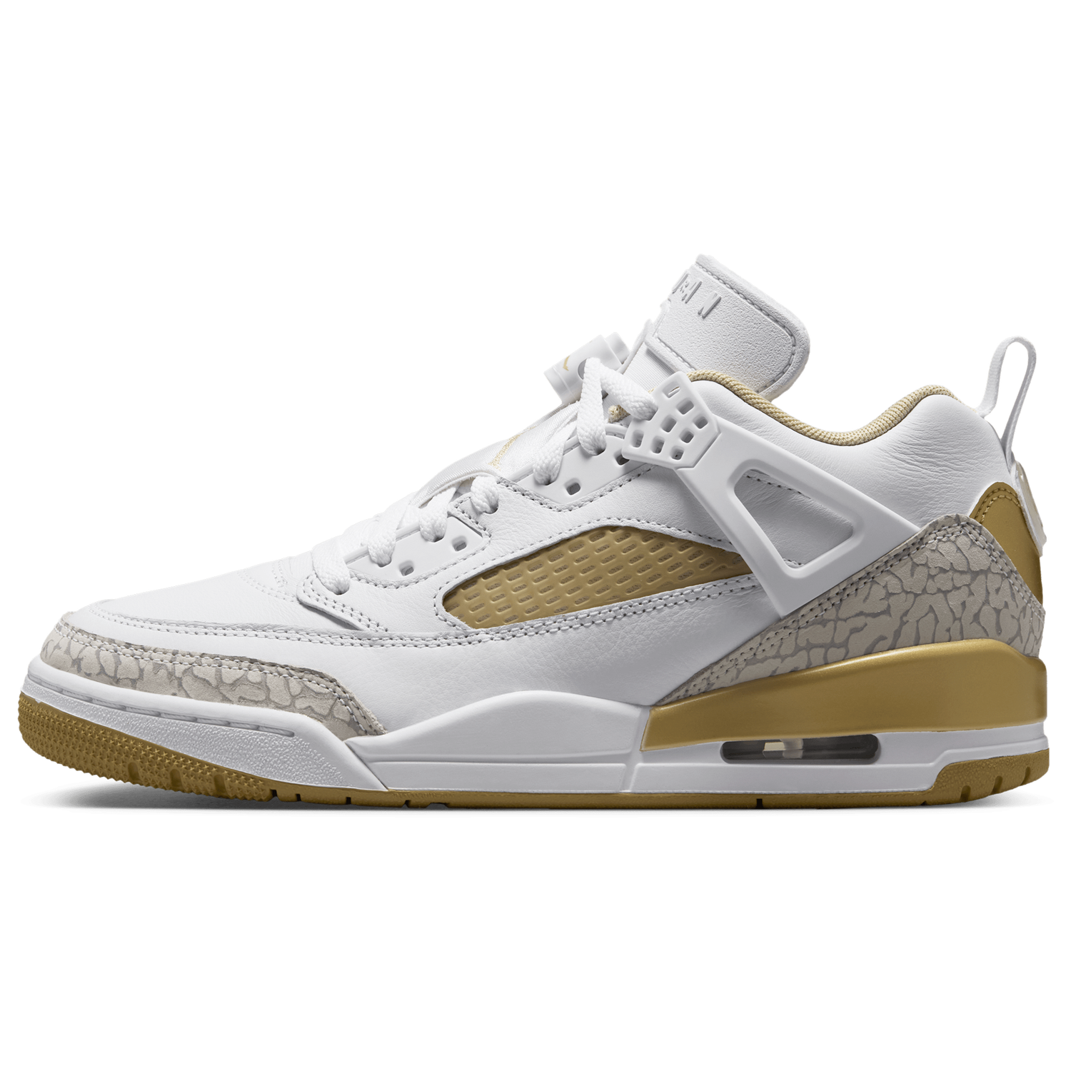 Jordan Spizike Low - Women's - Neutral Grey/Metallic Gold/White