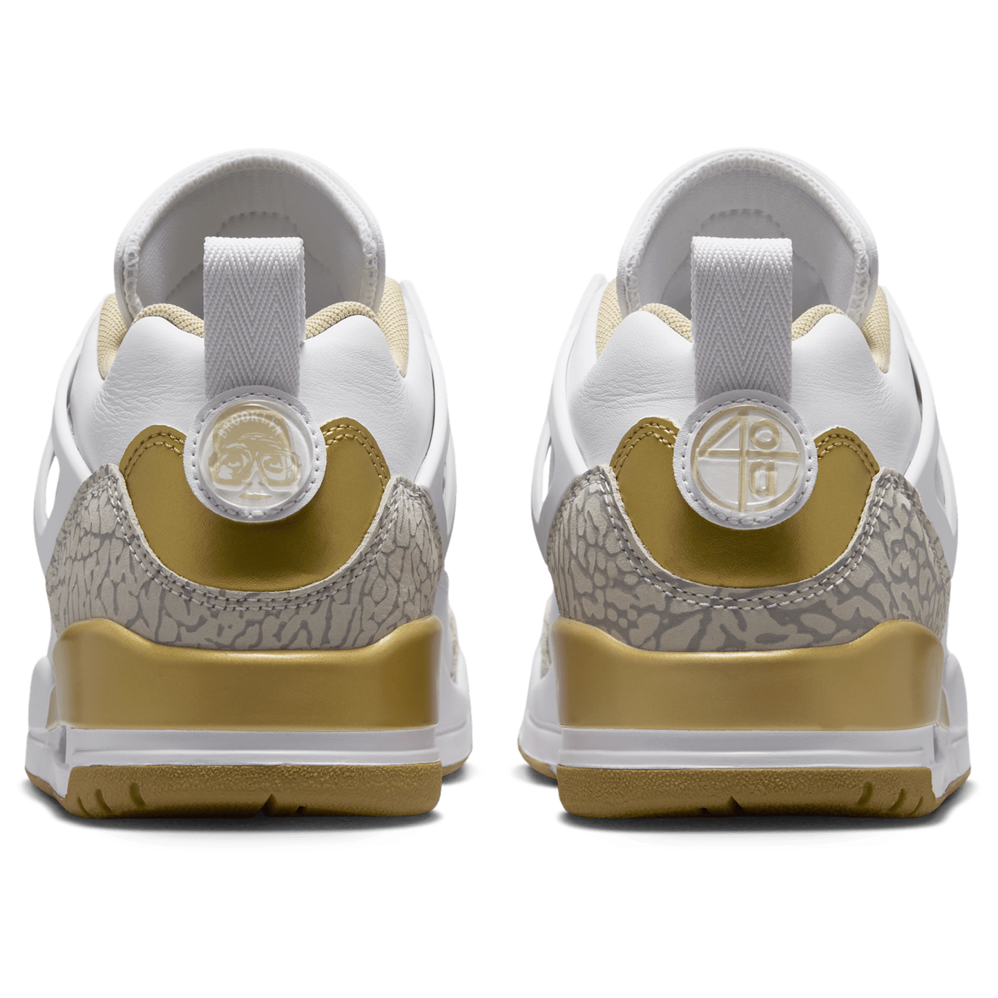 Jordan Spizike Low - Women's - Neutral Grey/Metallic Gold/White