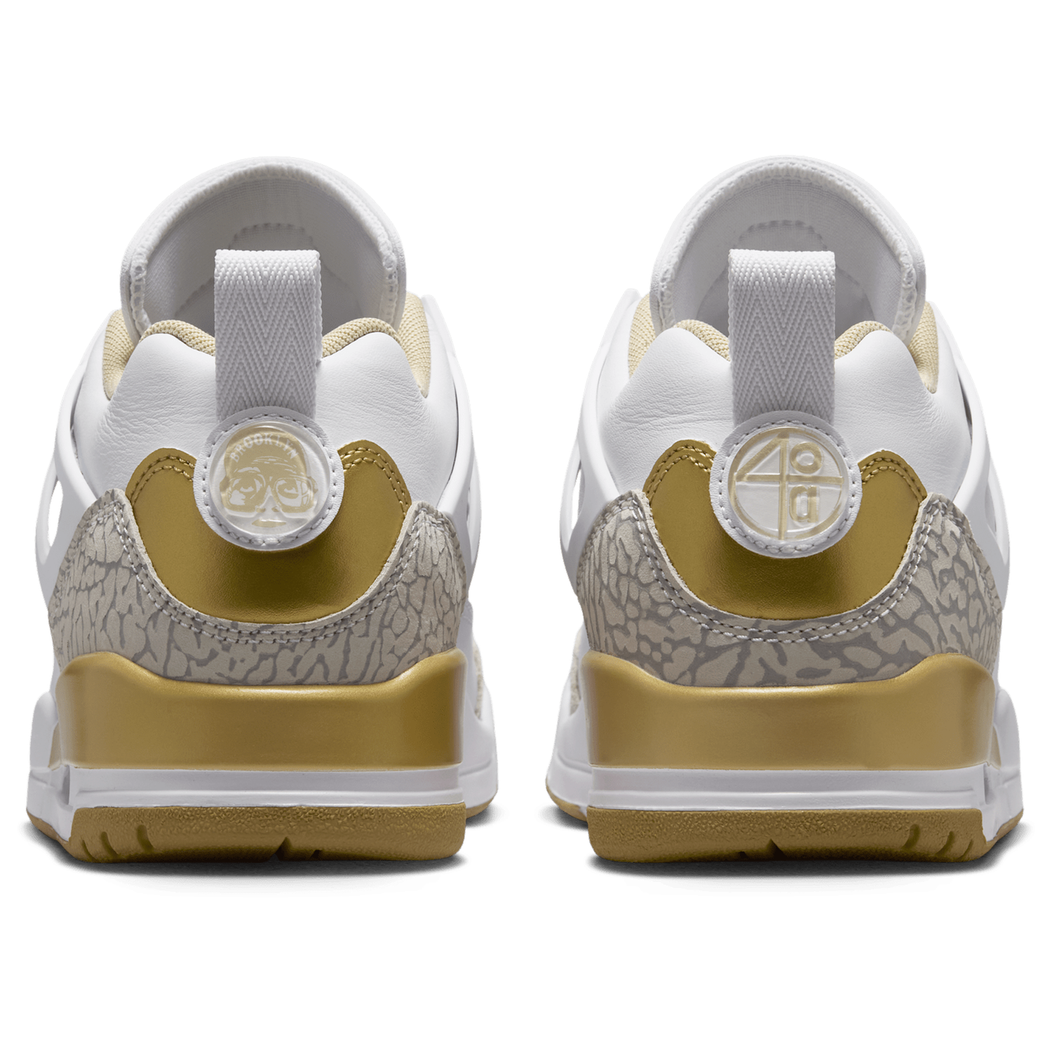 Jordan Spizike Low - Women's - Neutral Grey/Metallic Gold/White