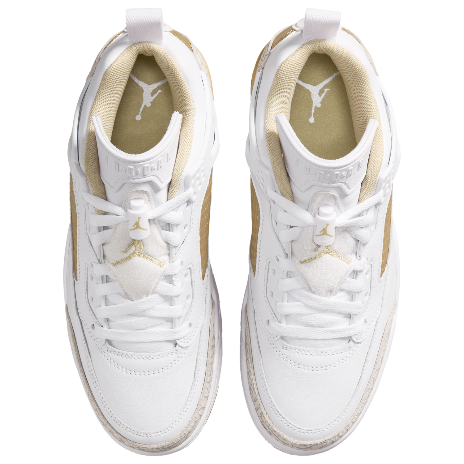 Jordan Spizike Low - Women's - Neutral Grey/Metallic Gold/White
