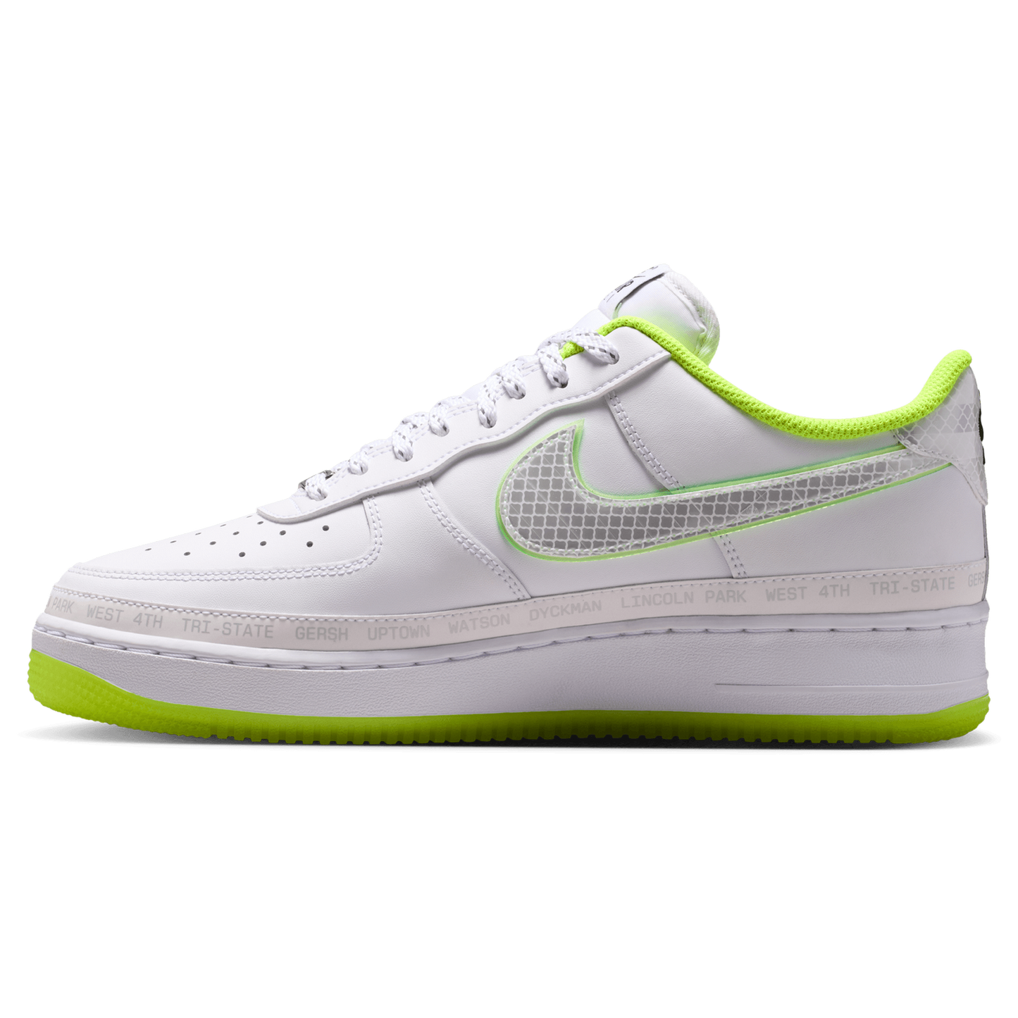 Nike Air Force 1 NYvNY - Men's - White/Black/Volt